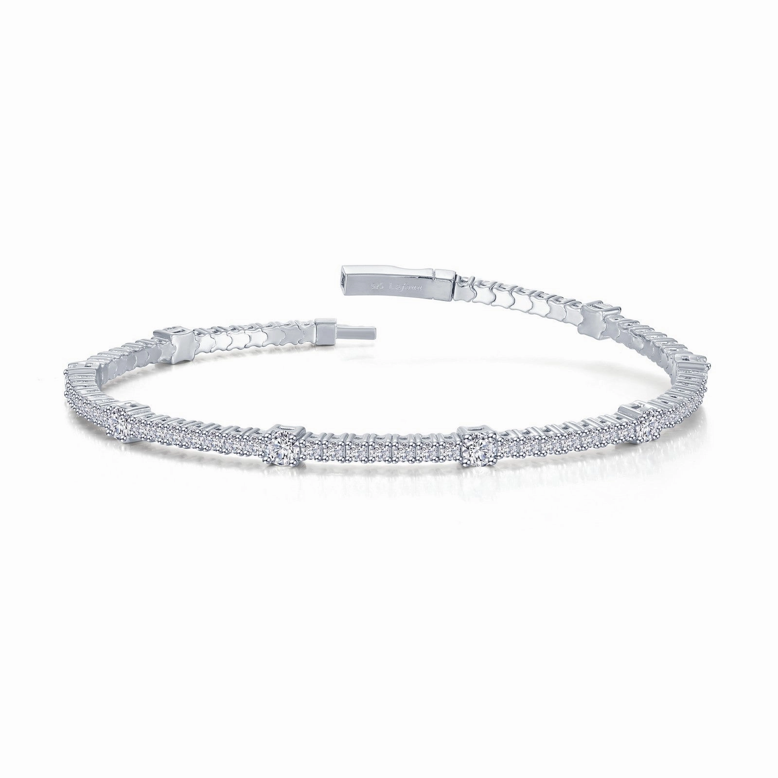 3.25 CTW Station Flexible Tennis Bracelet B0196CLP68