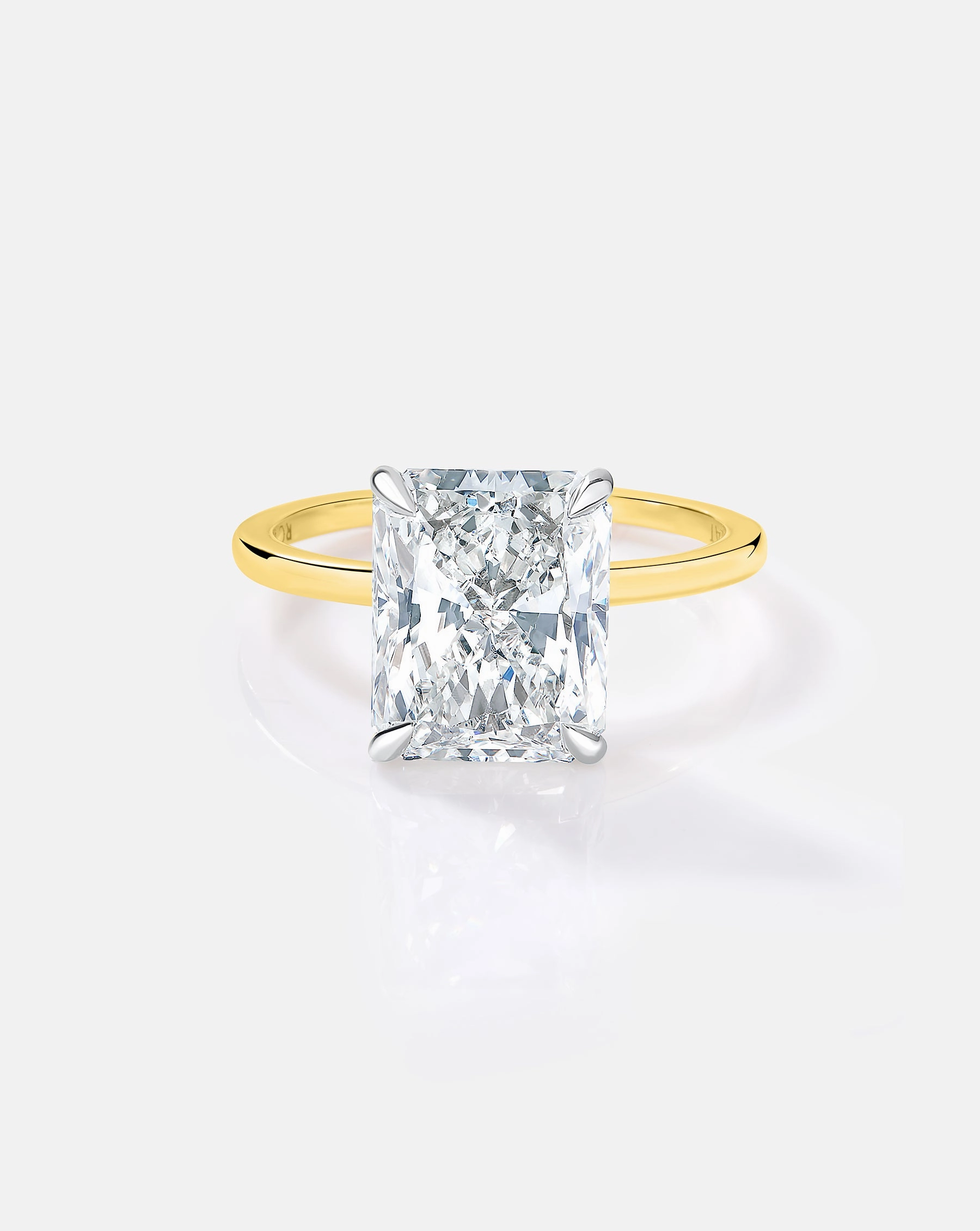 3.52 Radiant Lab Diamond in Whisper Thin Hidden Halo