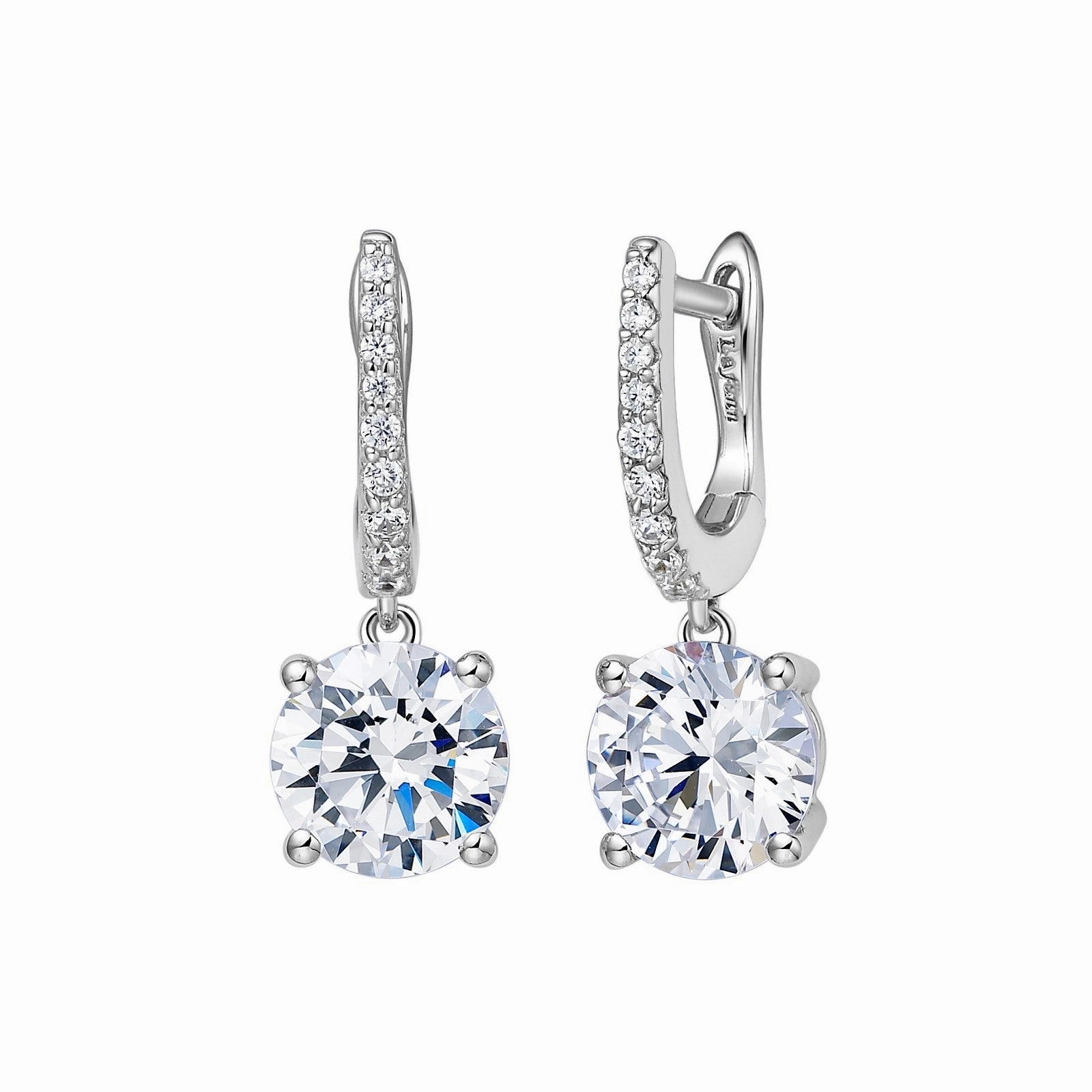 3.54 CTW Solitaire Dangle Earrings E0240CLP00