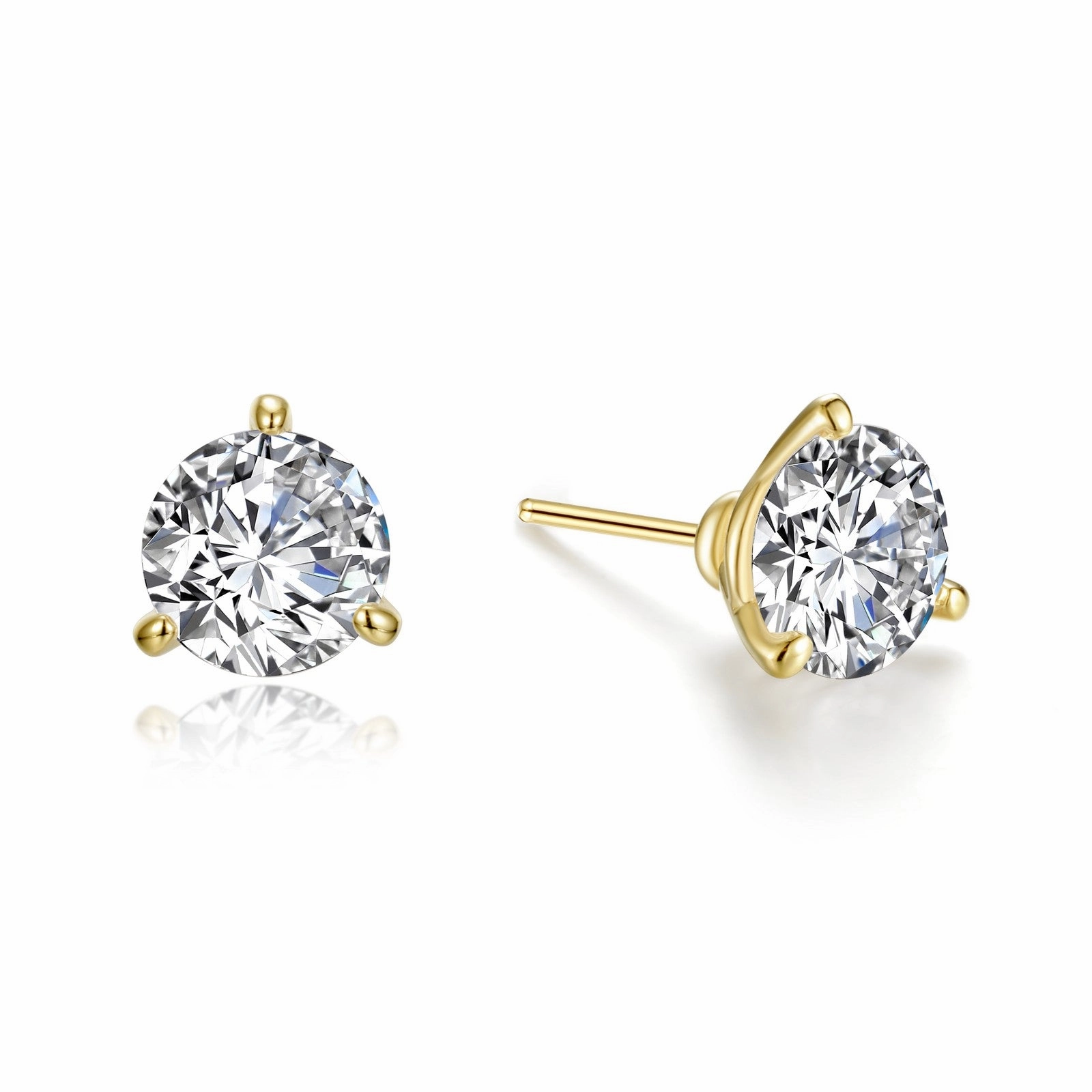 3 CTW Martini Solitaire Stud Earrings E0562CLG00