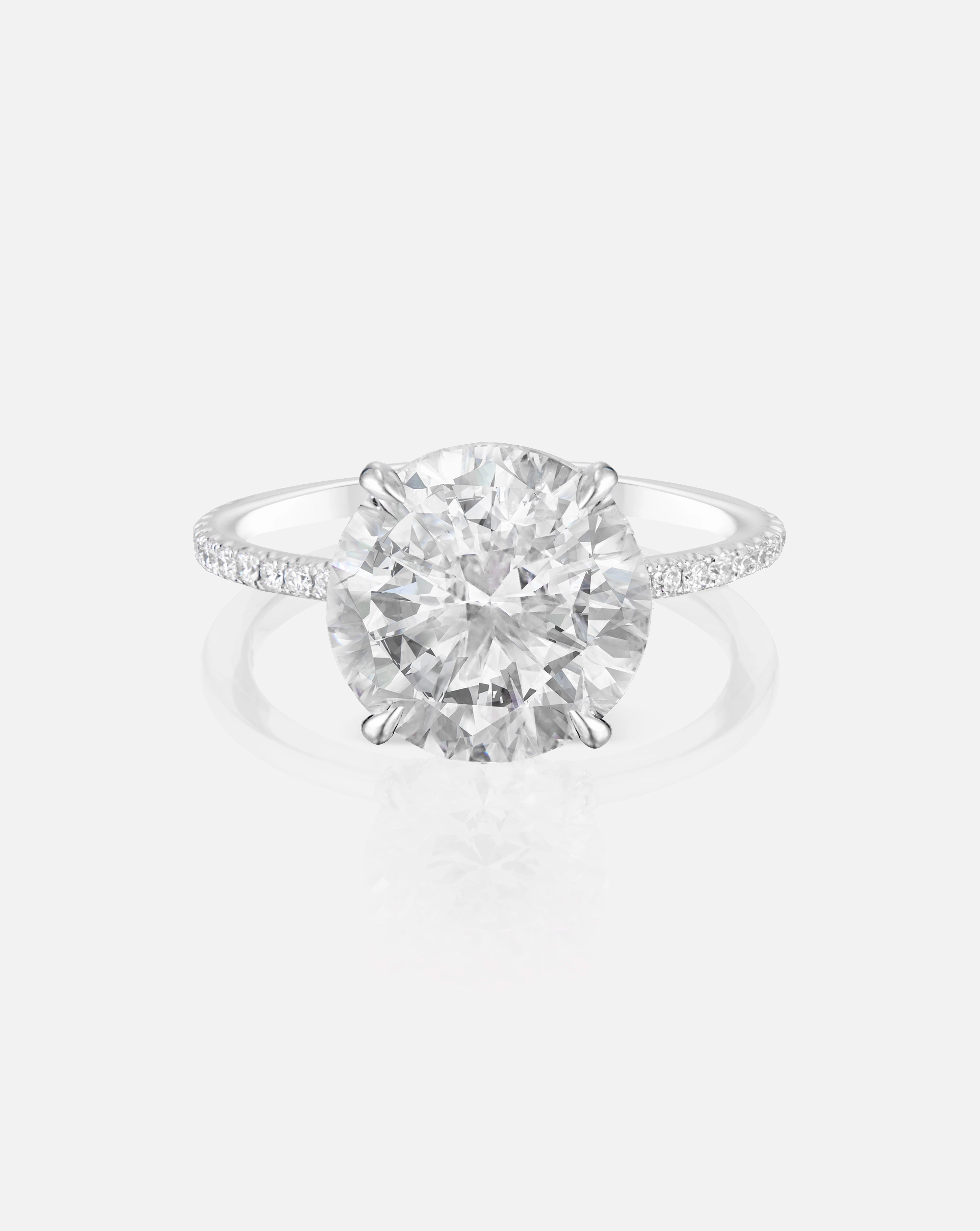 4.01 Round Brilliant Lab Diamond in Whisper Thin Pav