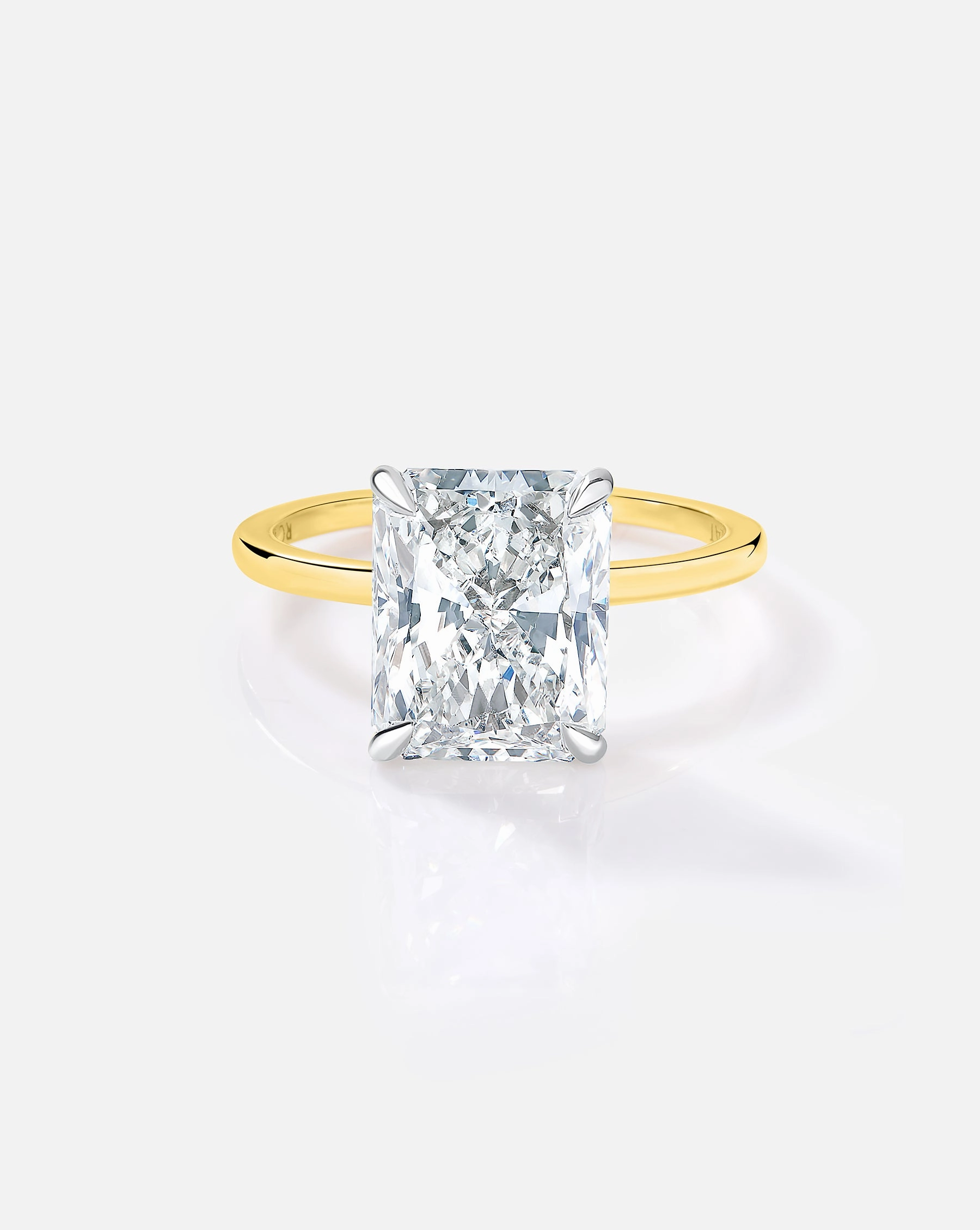 4.03 Radiant Lab Diamond in Whisper Thin Hidden Halo