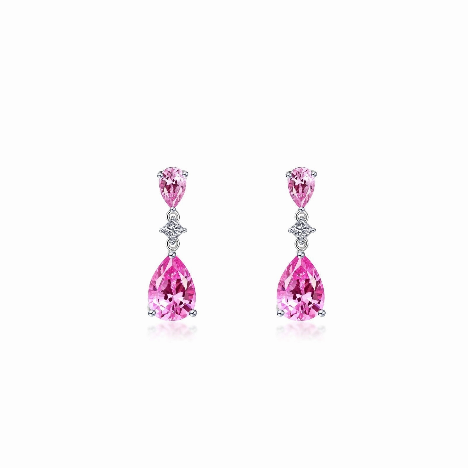 4.58 CTW Fancy Lab-Grown Sapphire Dangle Earrings SYE029PP00