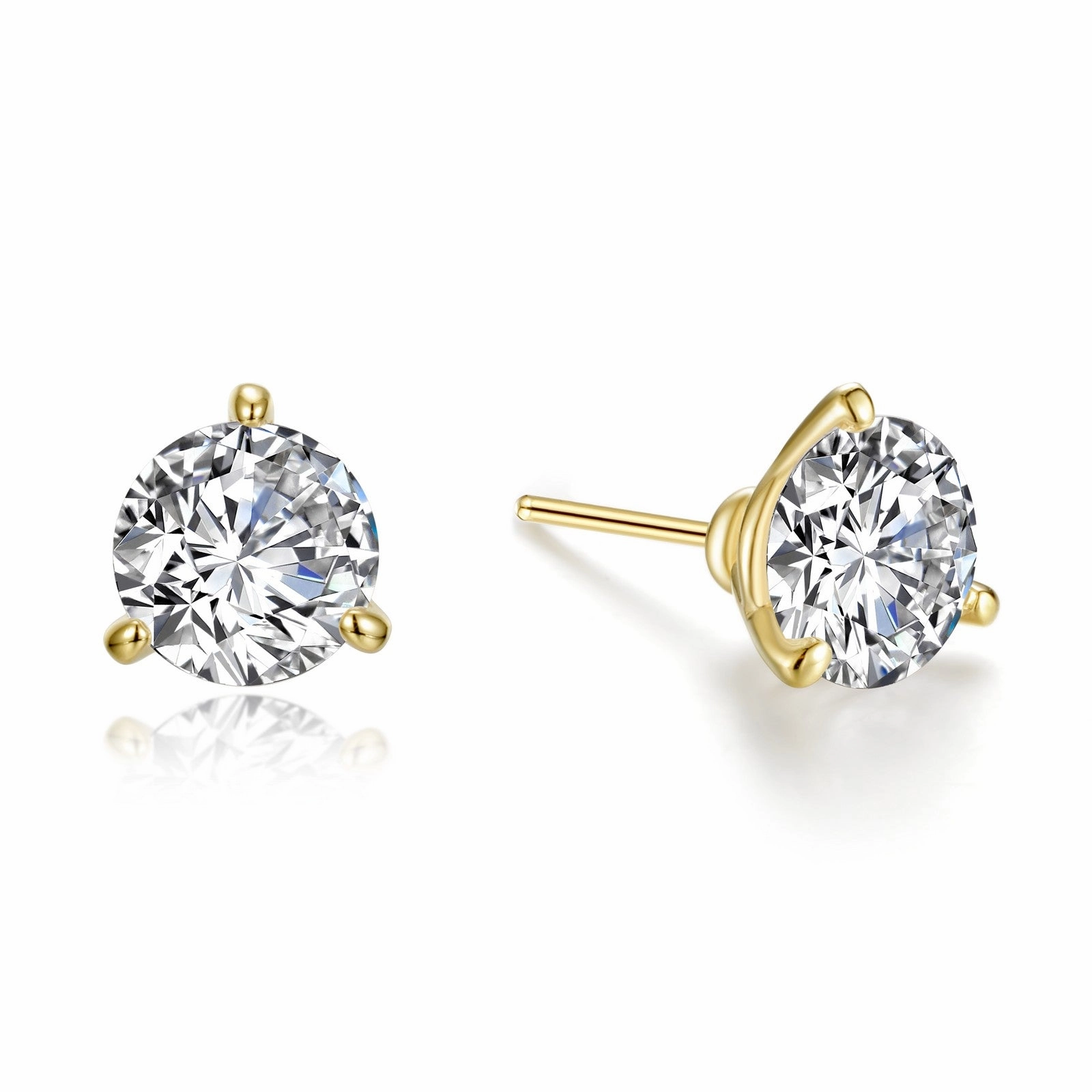 4 CTW 3 Prong Stud Earrings E0207CLG00