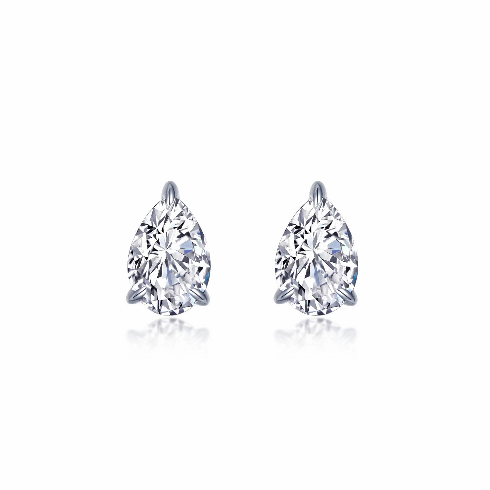 4 CTW Pear-Shaped Solitaire Stud Earrings E0545CLP00