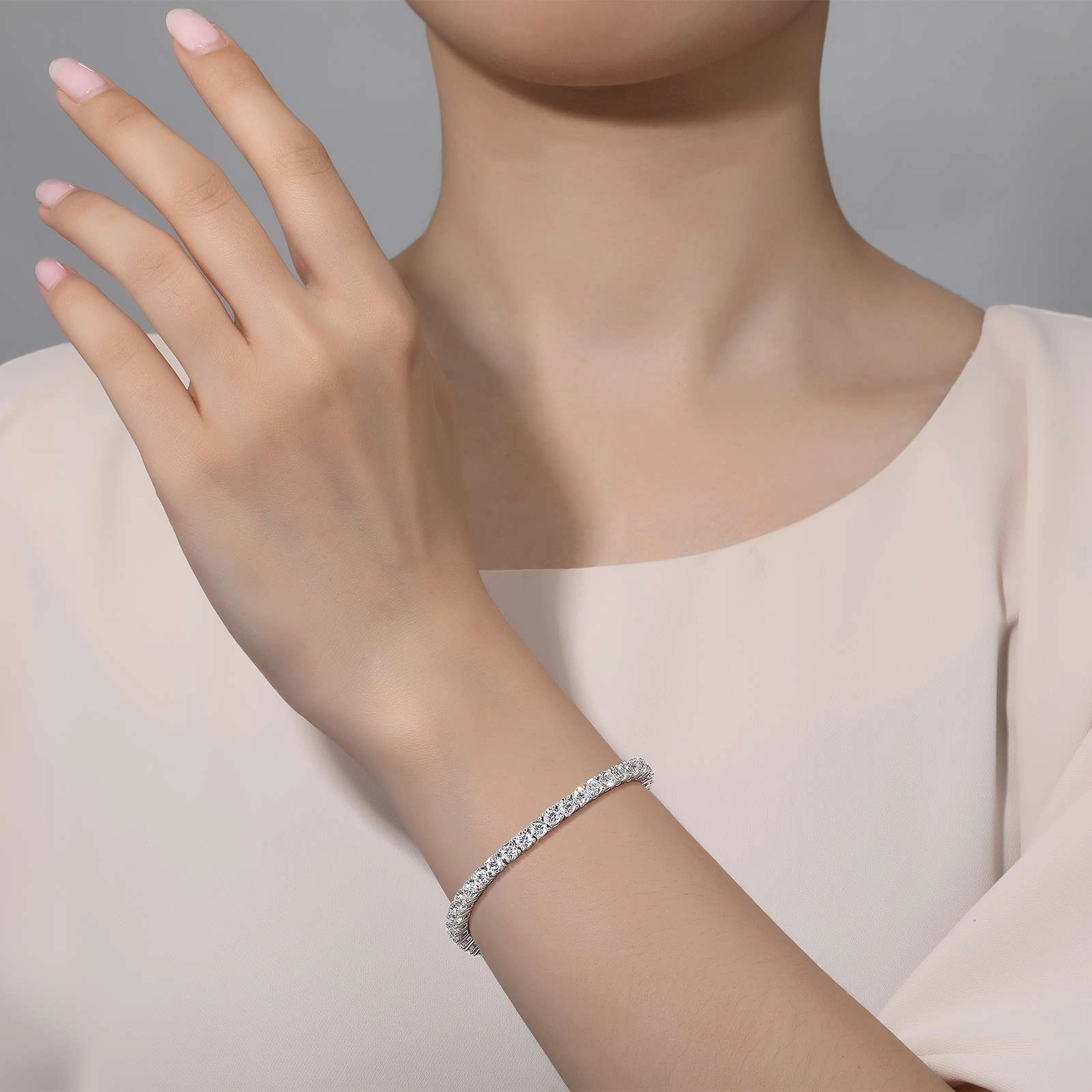 5.25 CTW Classic Tennis Bracelet B2001CLP65