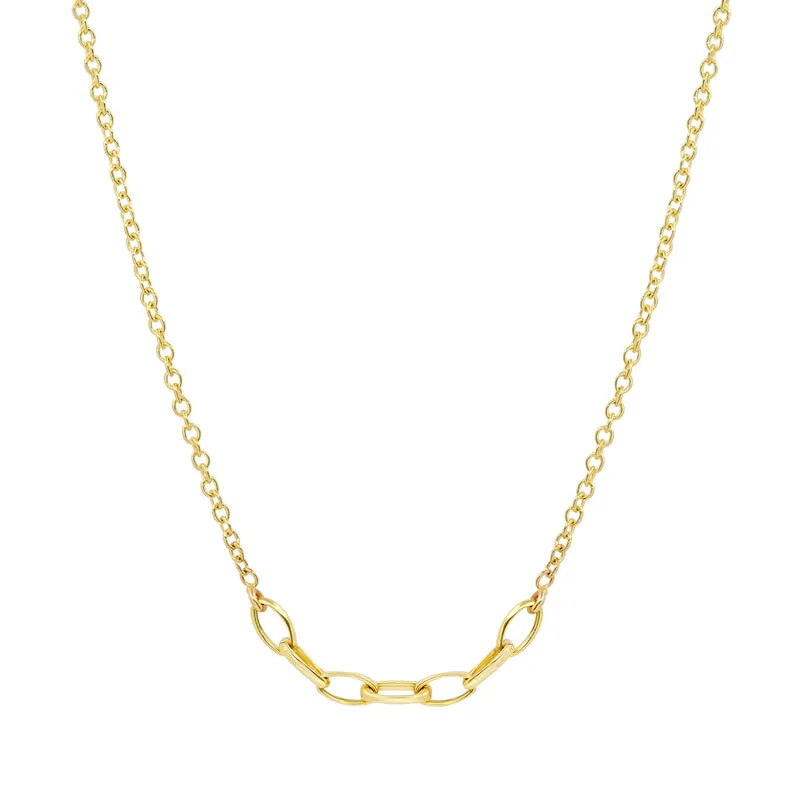 7 Small Edith Link Necklace