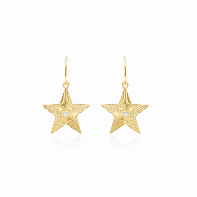 70s Star Earrings