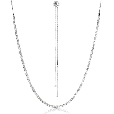 Adjustable Necklace in 18k Gold with Diamonds LP2397_WHITE_18K_X
