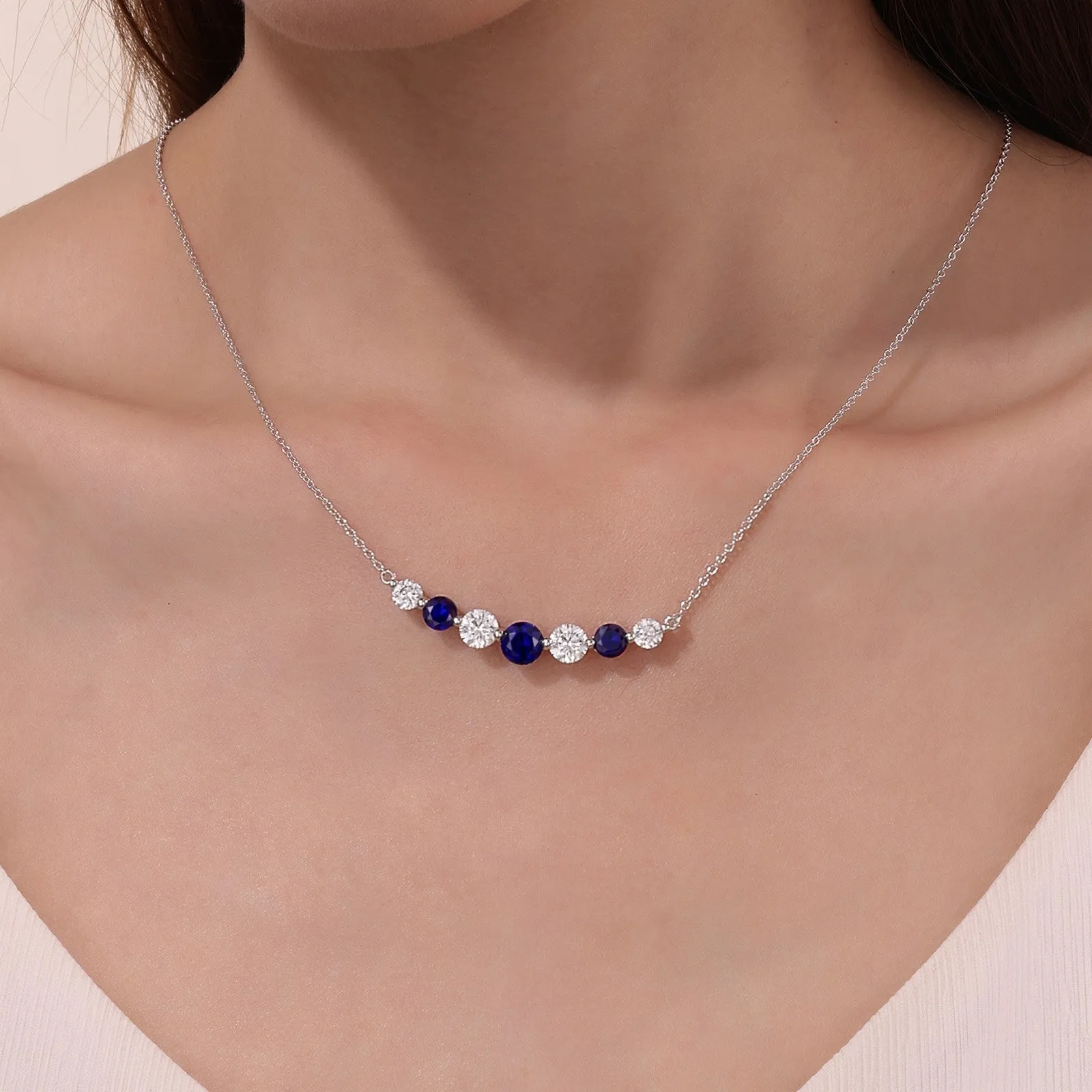 Alternating 7 Symbols of Joy Necklace SYN023SP18