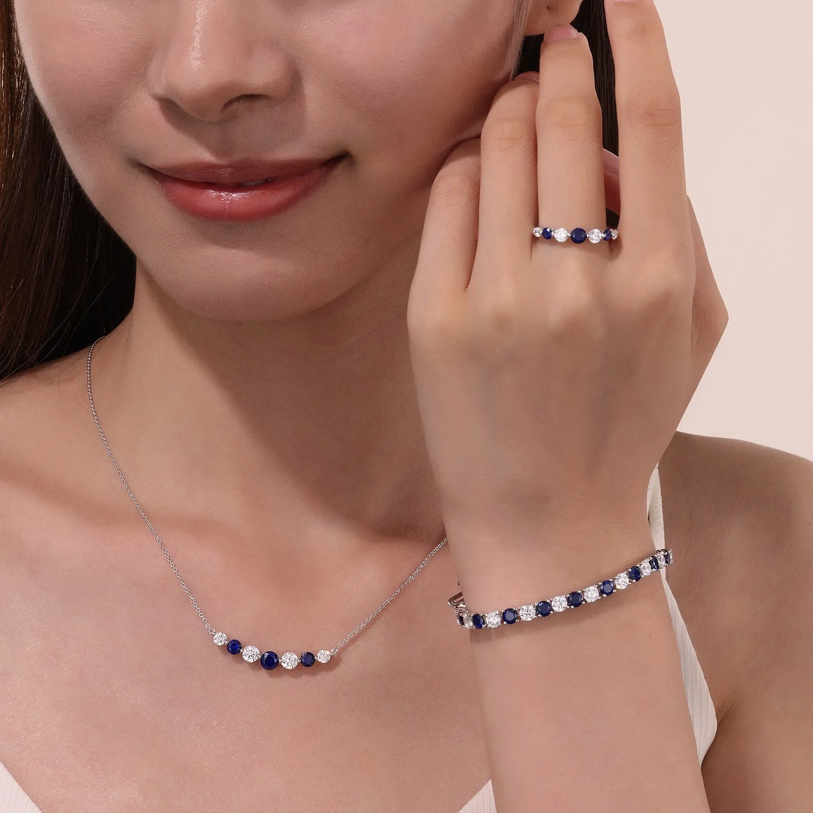 Alternating 7 Symbols of Joy Necklace SYN023SP18