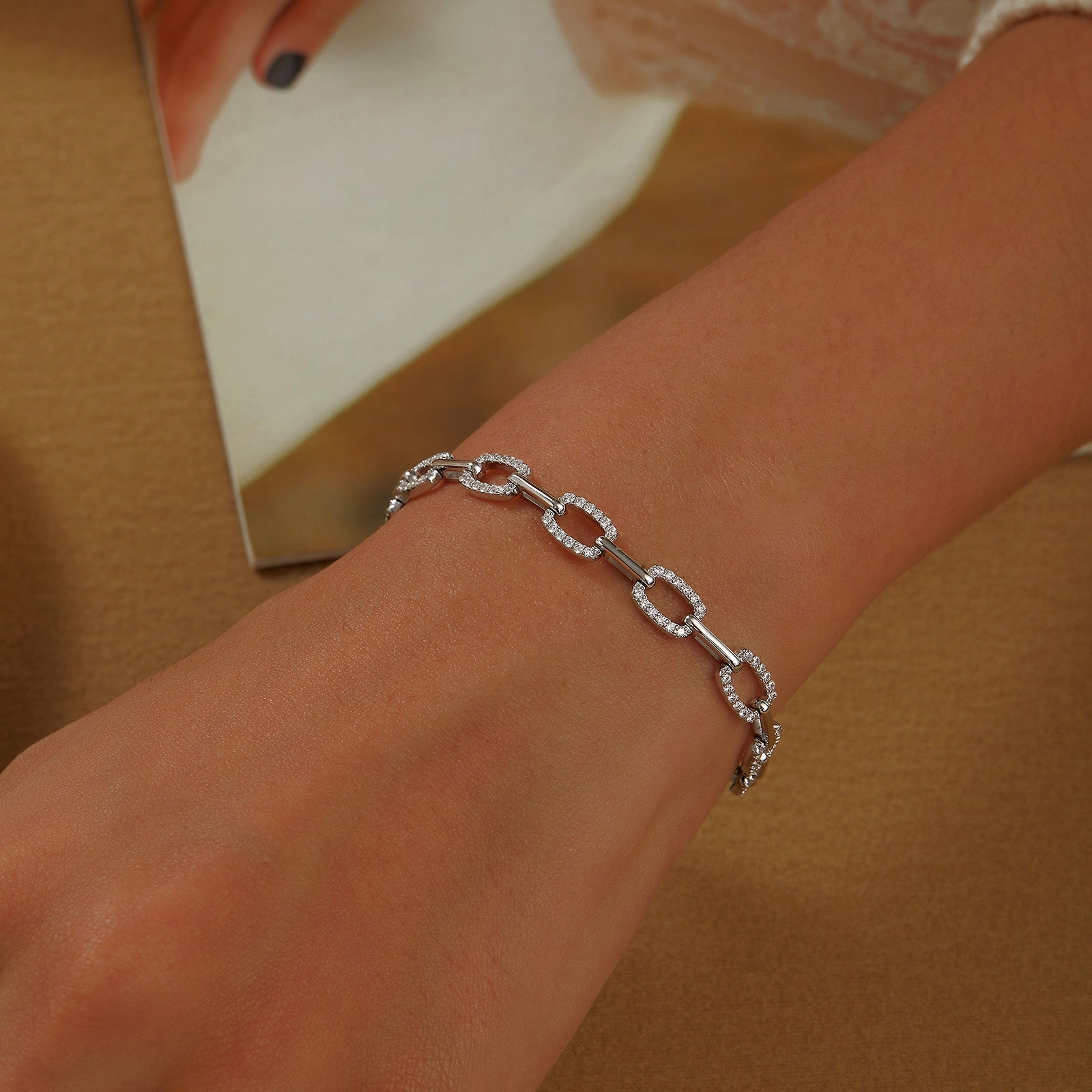 Alternating Link Bracelet B0178CLT70