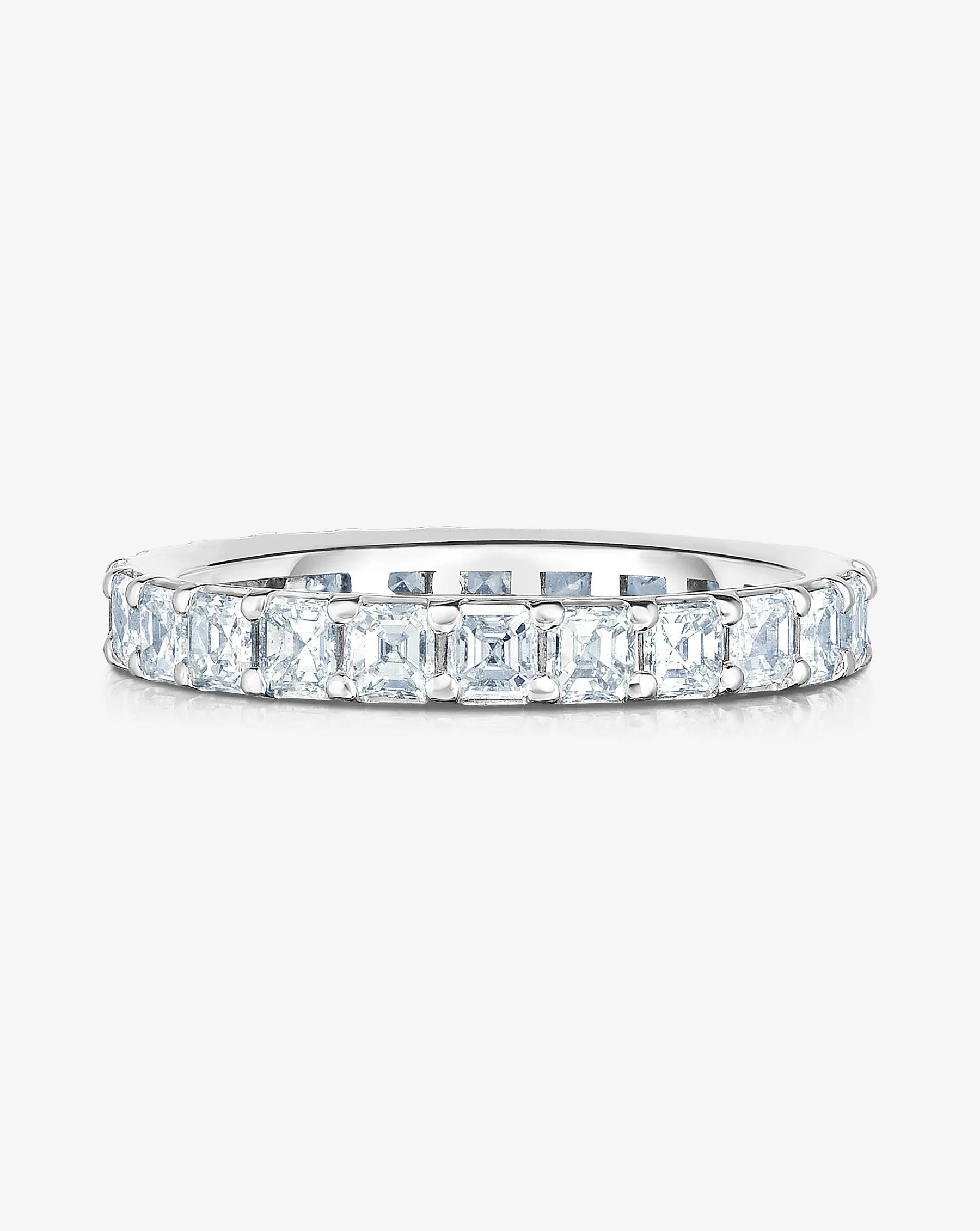 Asscher Lab Diamond Eternity Band