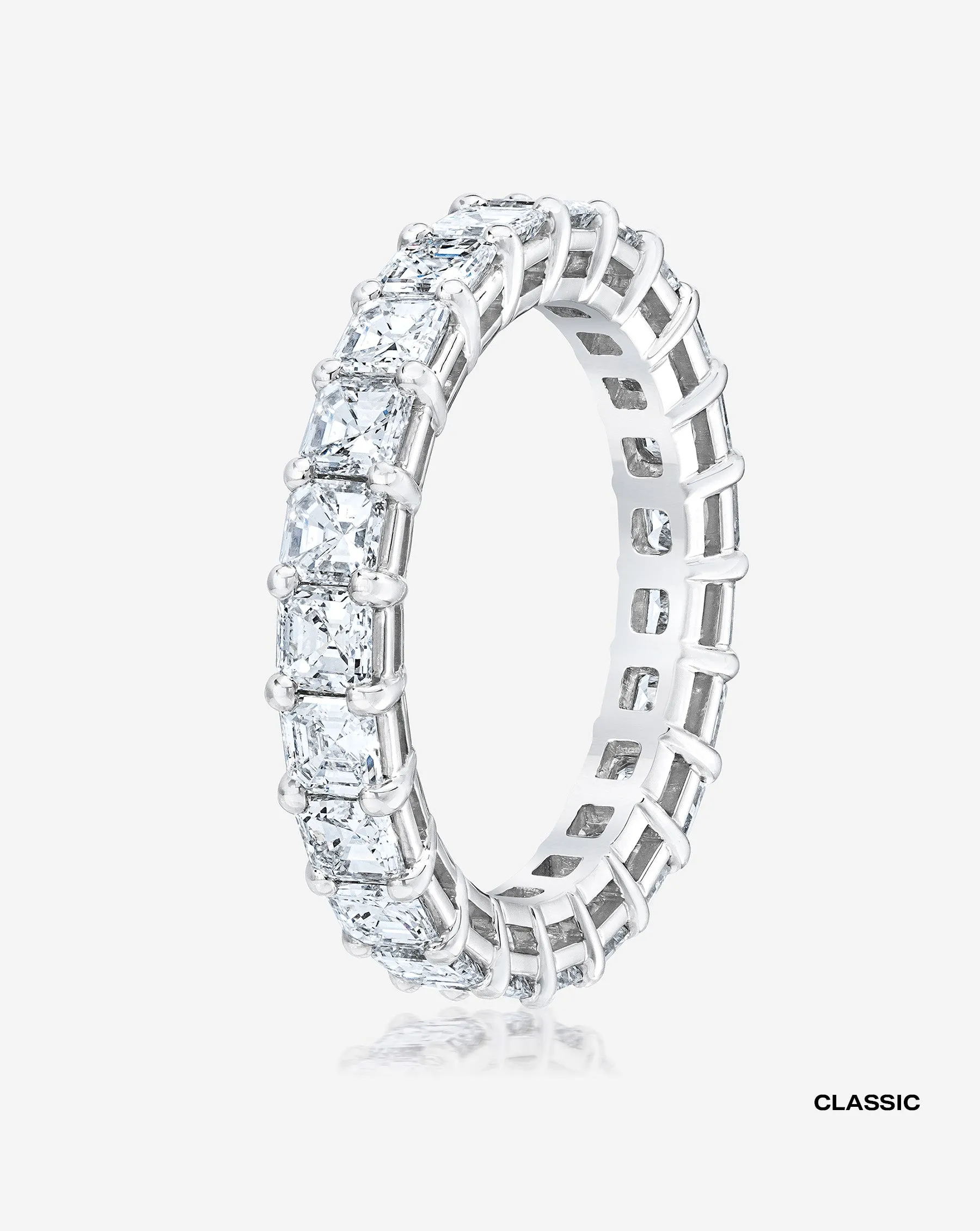Asscher Lab Diamond Eternity Band