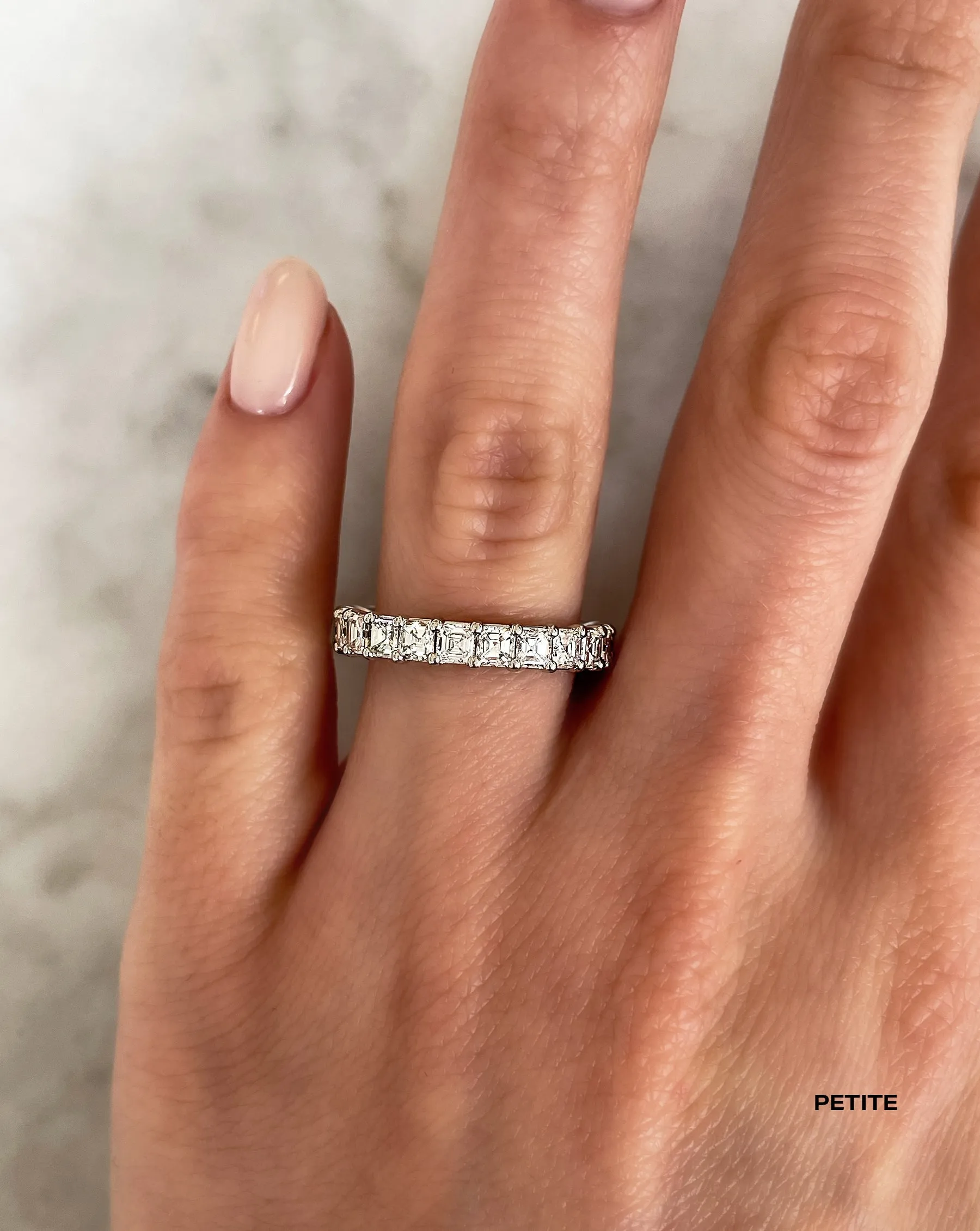 Asscher Lab Diamond Eternity Band
