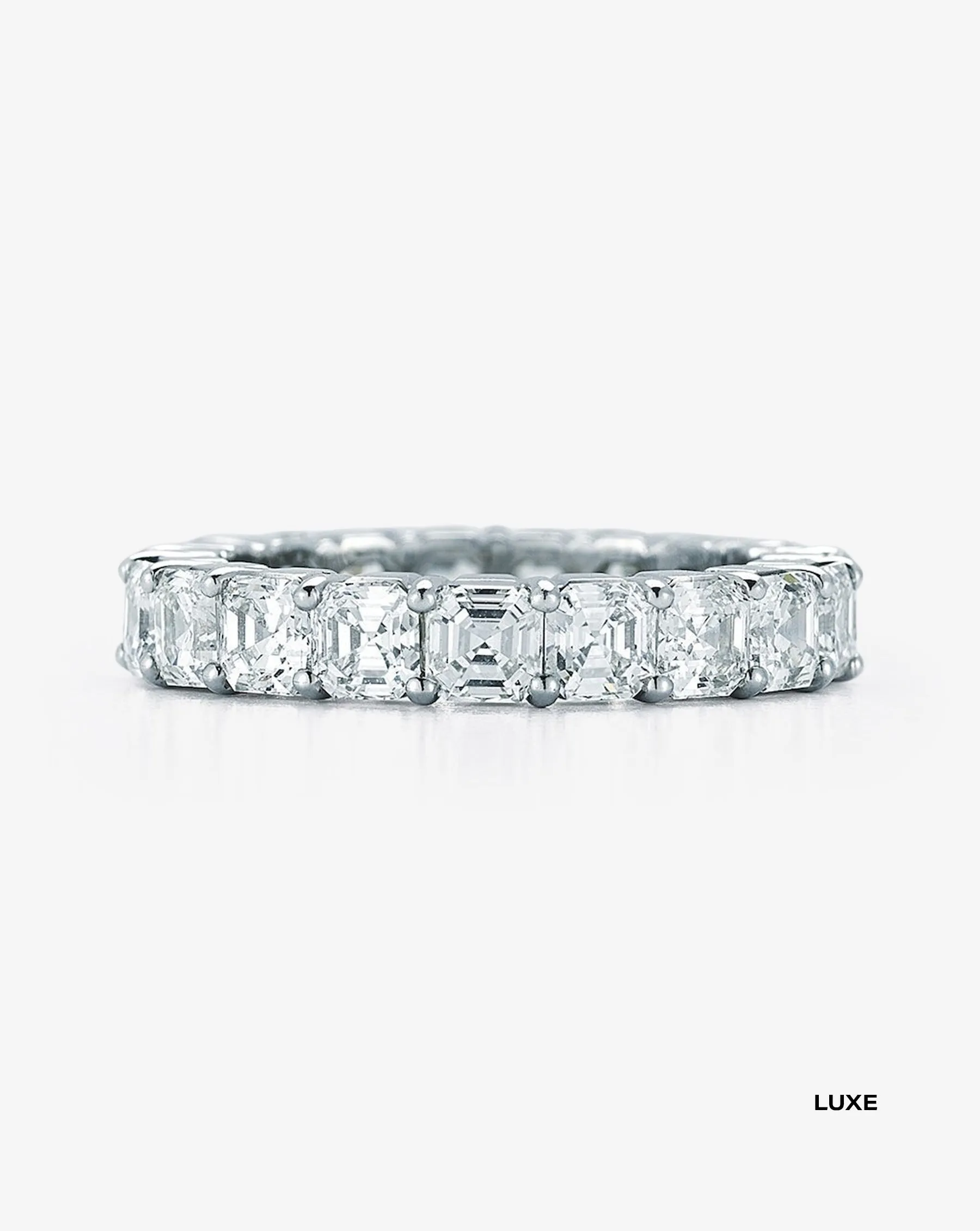 Asscher Lab Diamond Eternity Band