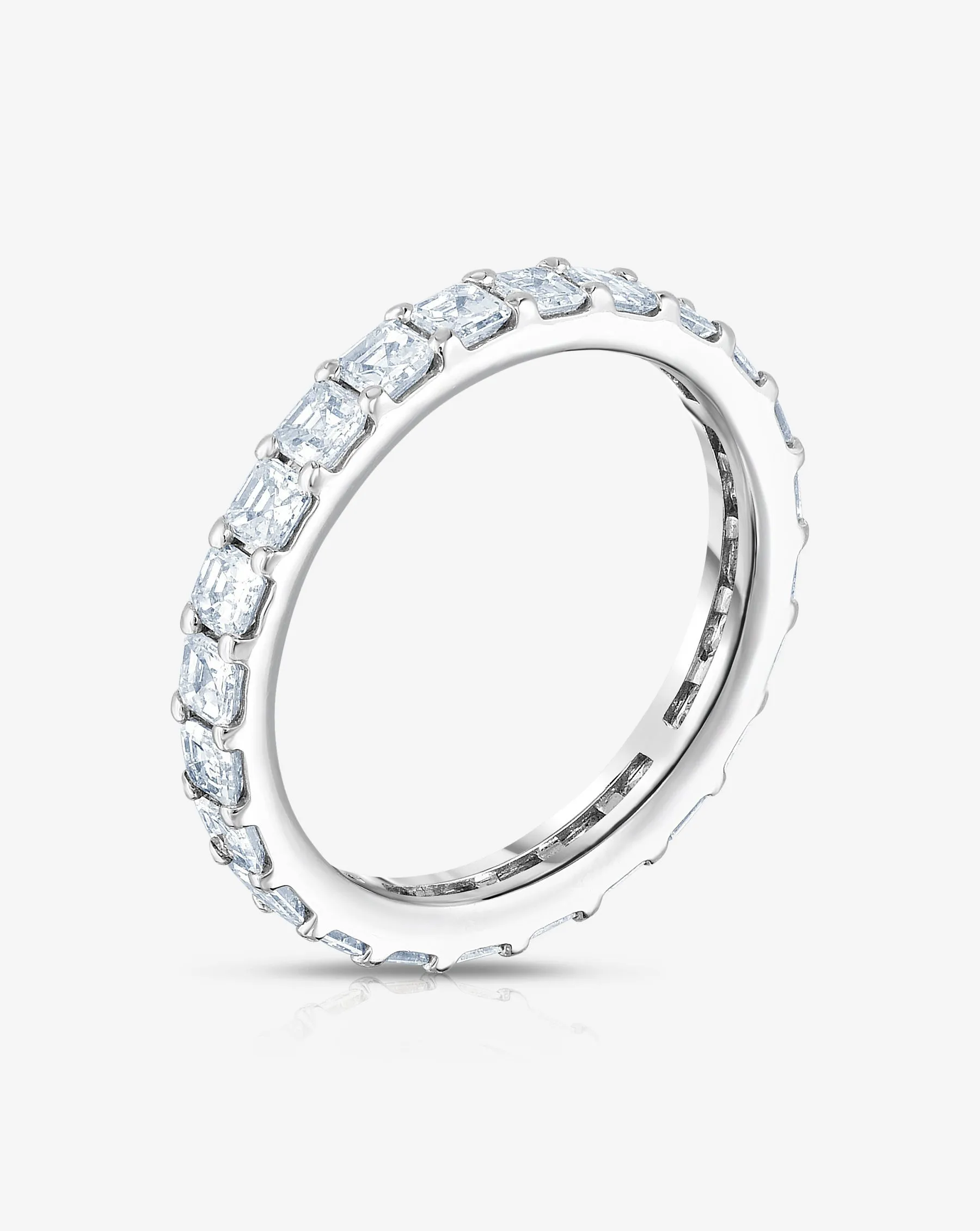 Asscher Lab Diamond Eternity Band