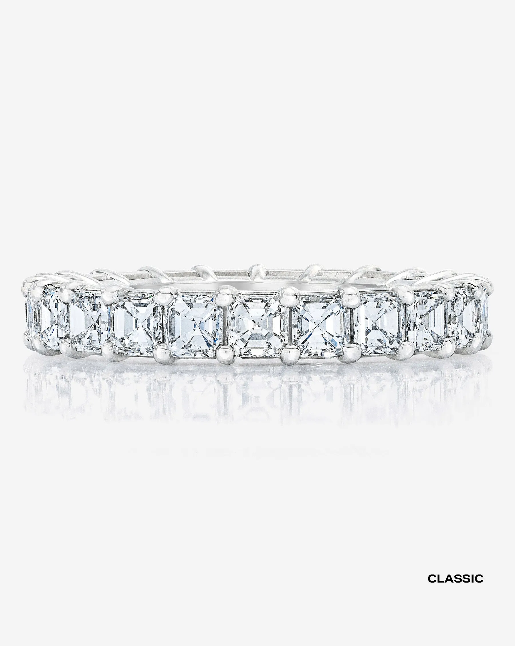 Asscher Lab Diamond Eternity Band