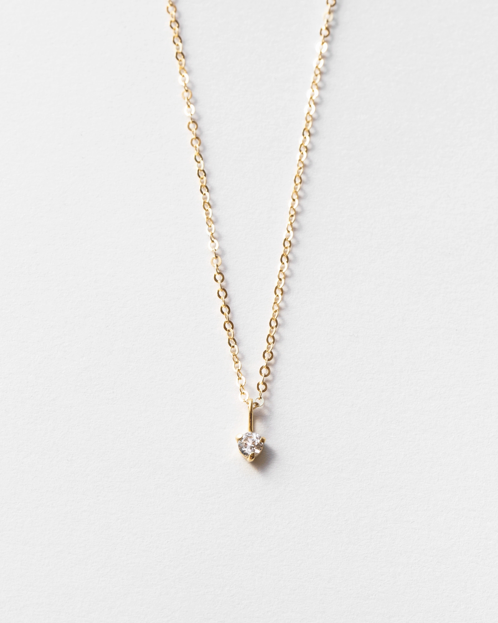 Aura Birthstone Charm Necklace
