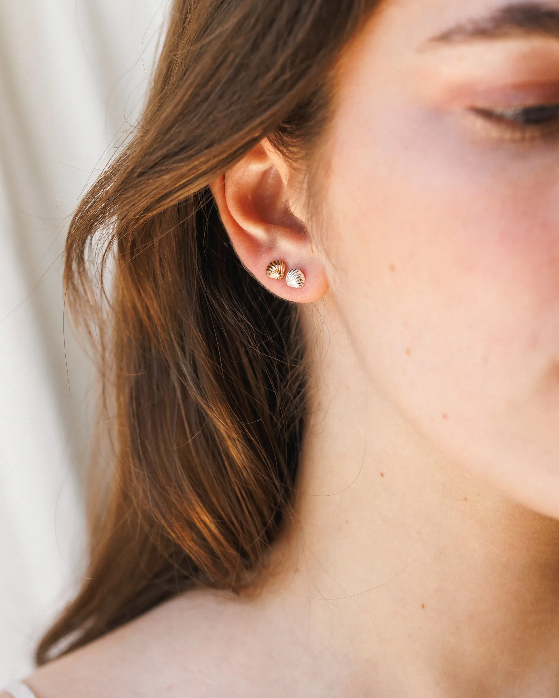 Baby Seashell Studs