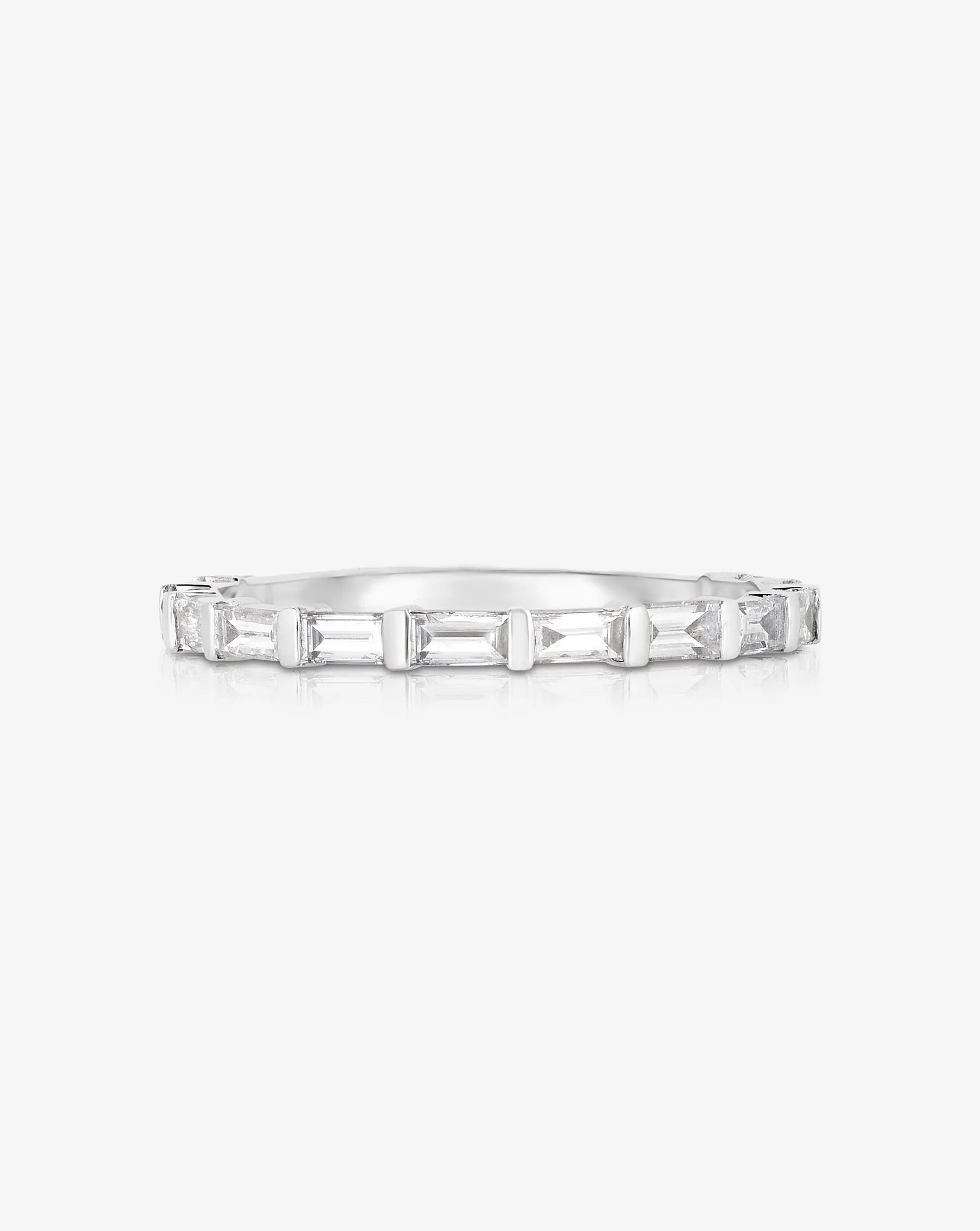 Baguette Bar 3/4 Diamond Band