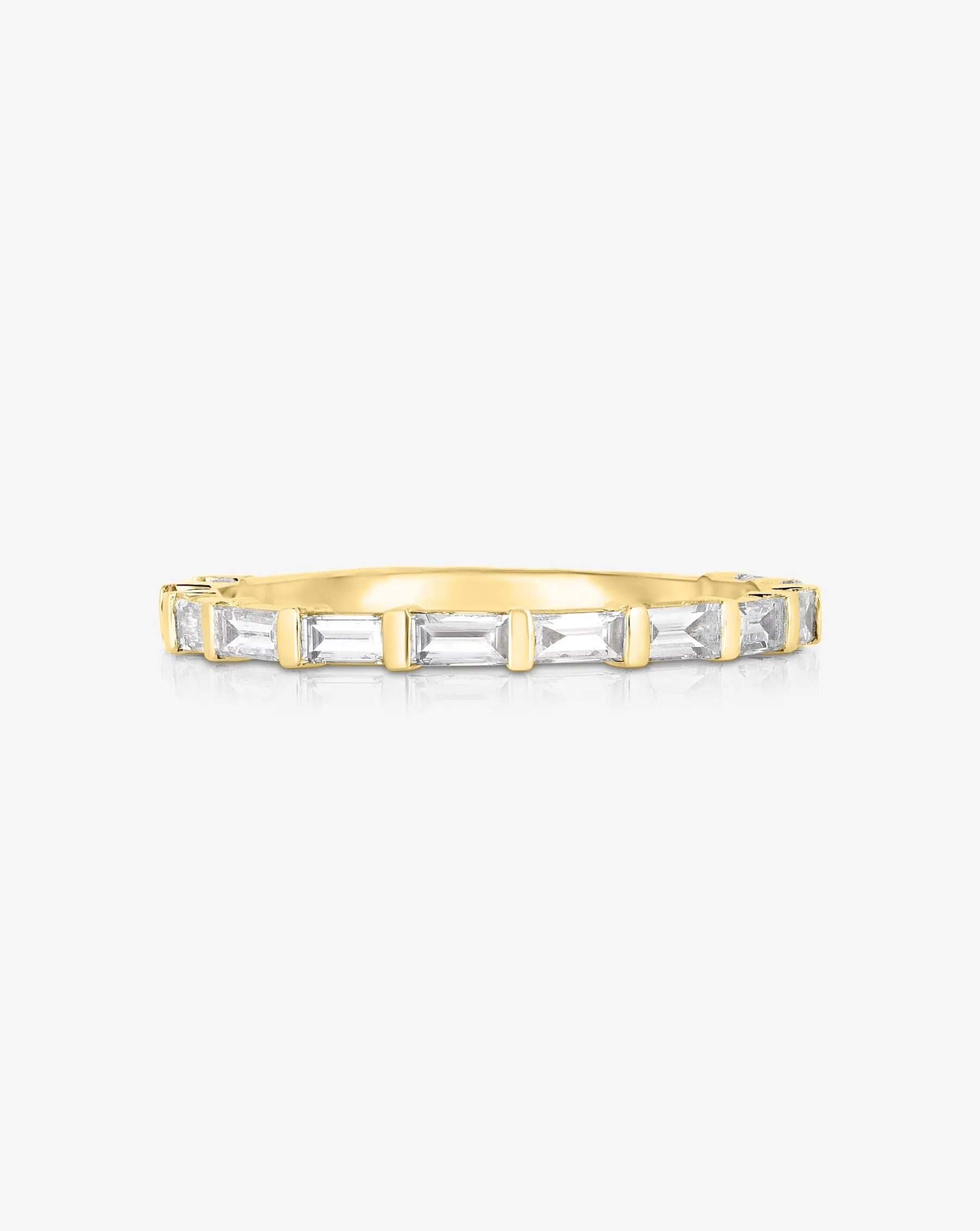 Baguette Bar 3/4 Diamond Band