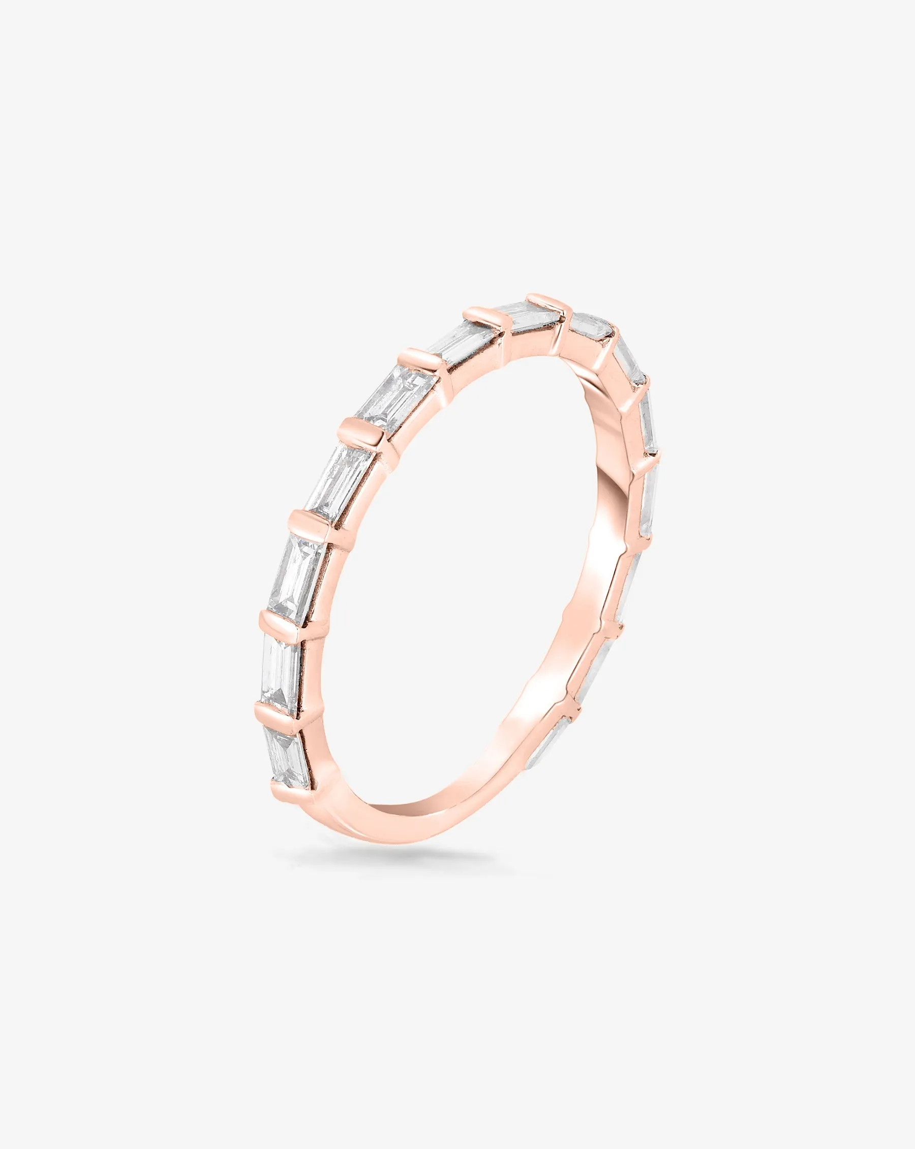 Baguette Bar 3/4 Diamond Band