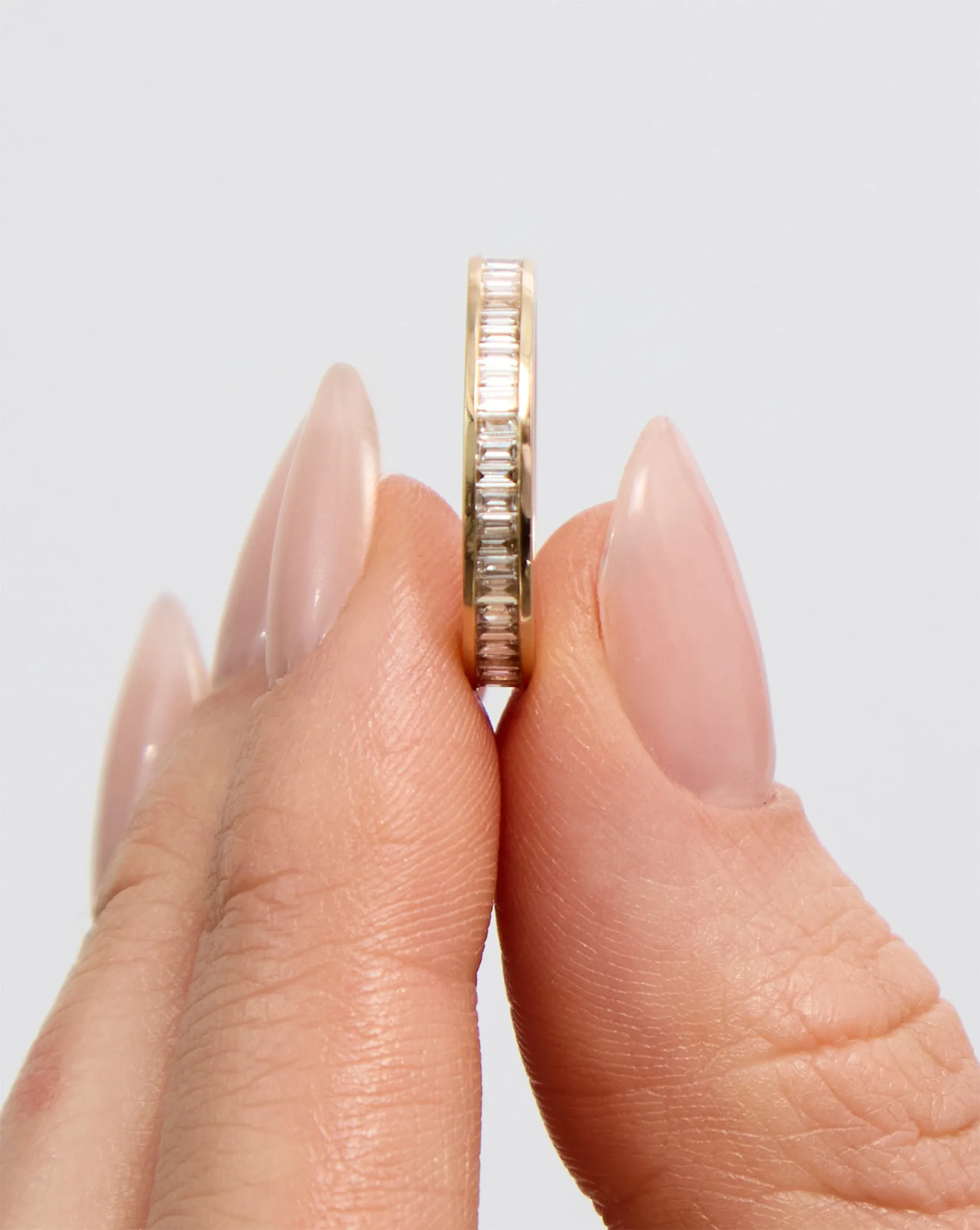 Baguette Diamond Channel Set Eternity Band