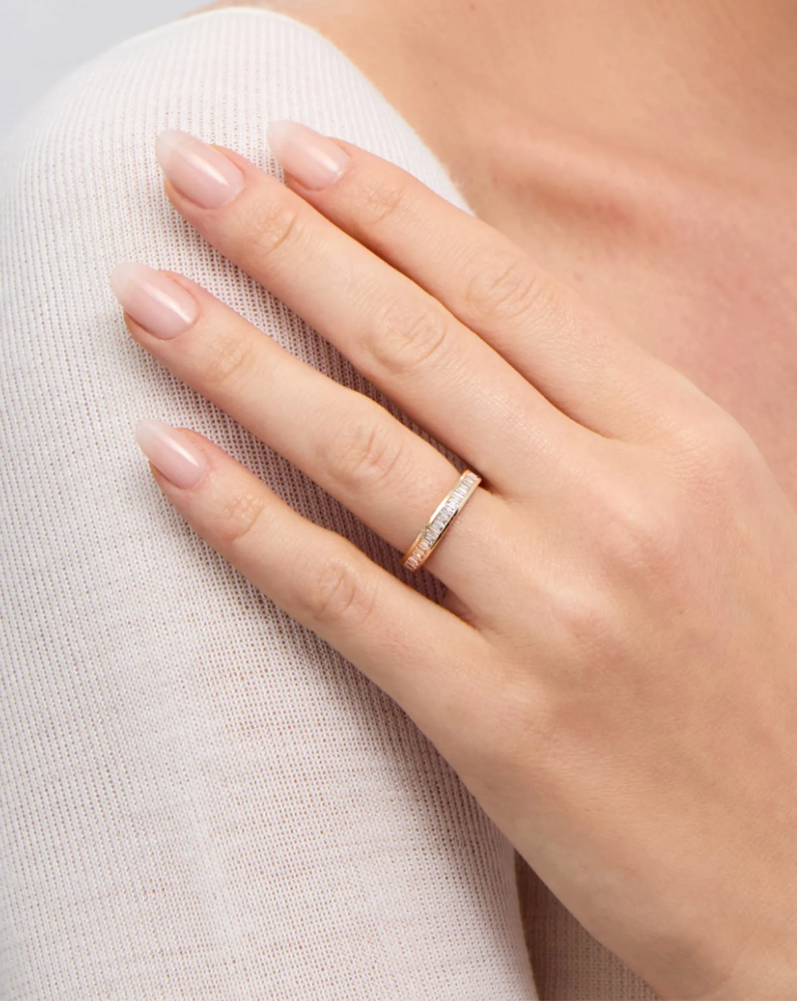 Baguette Diamond Channel Set Eternity Band