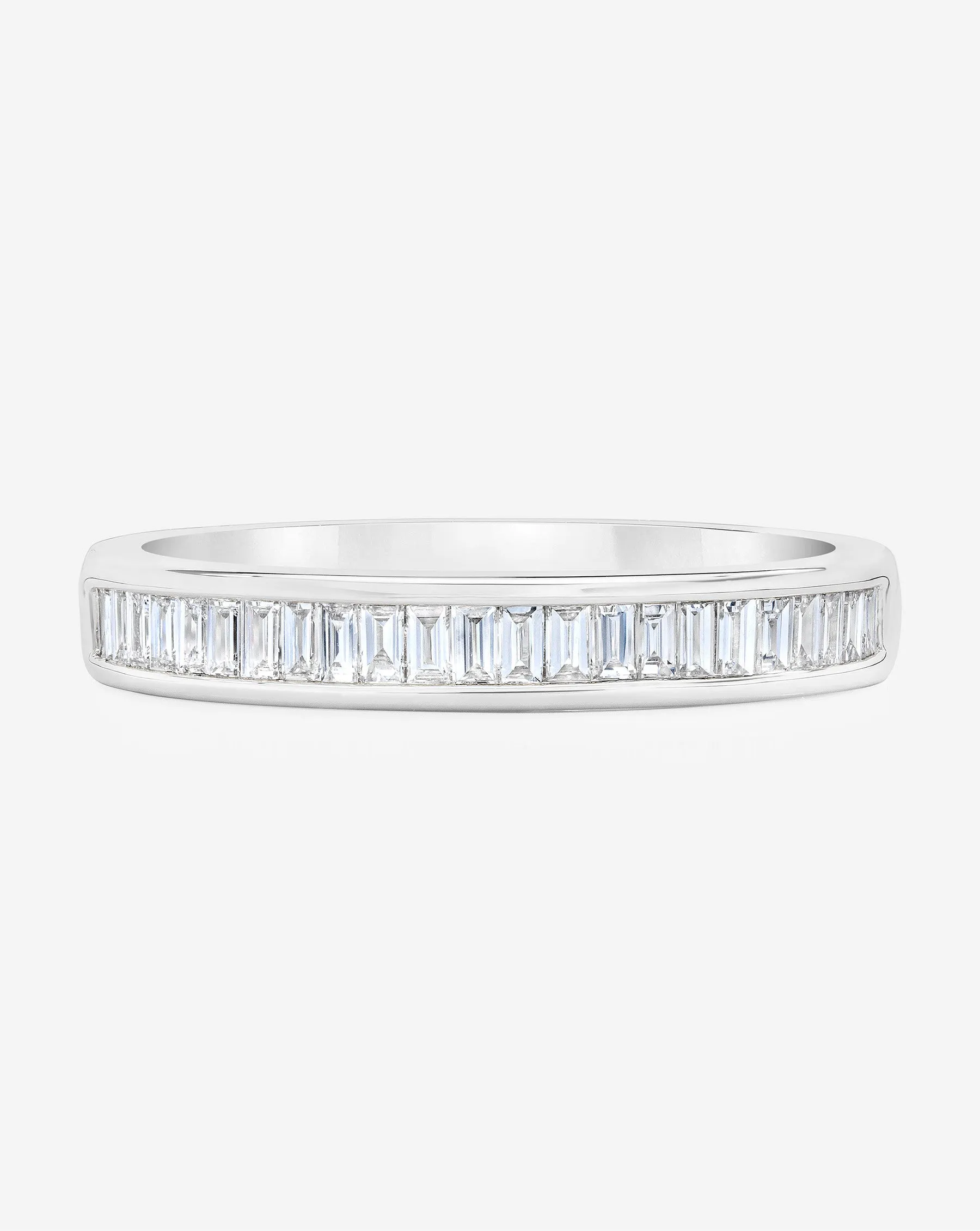 Baguette Diamond Channel Set Half Band