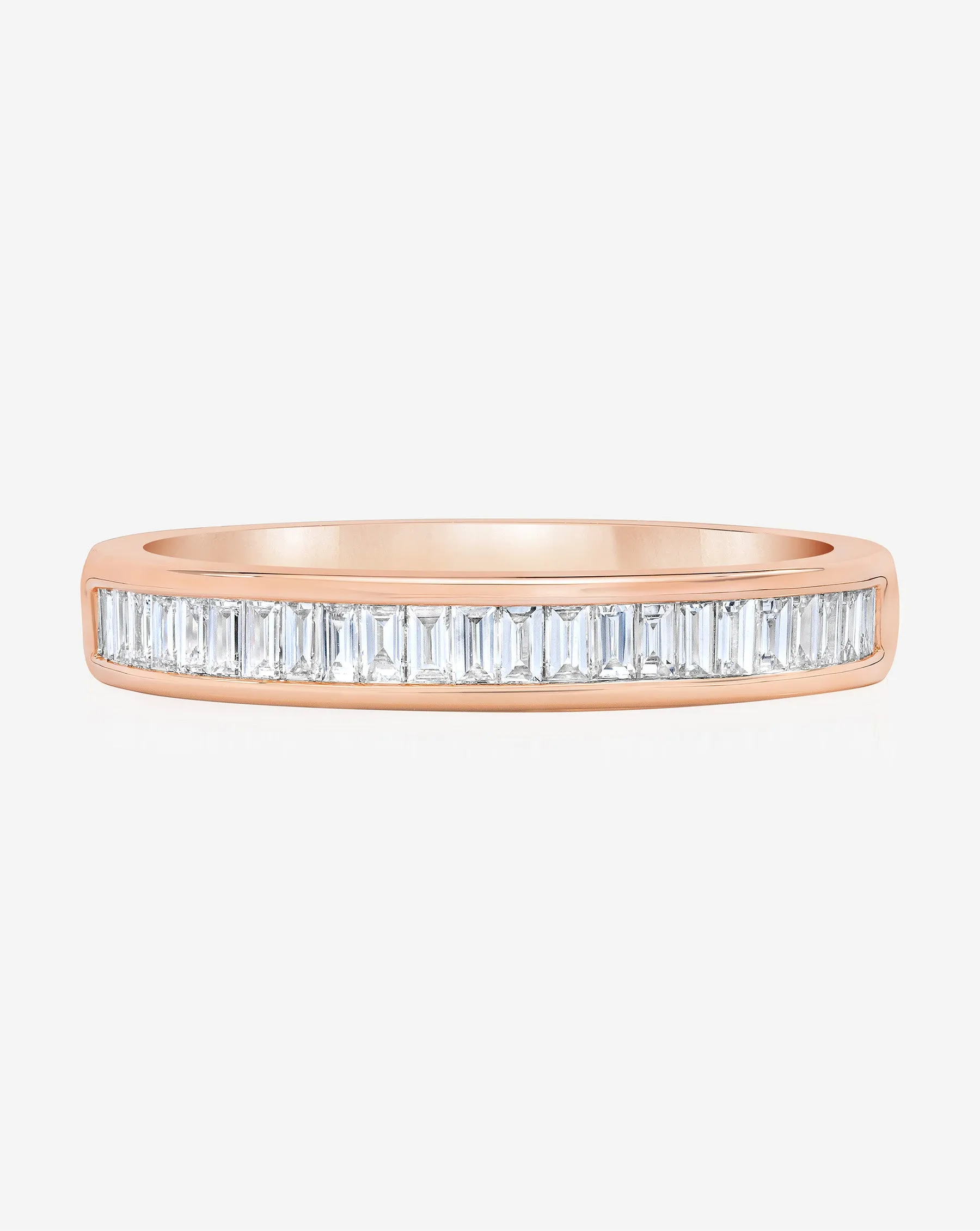 Baguette Diamond Channel Set Half Band