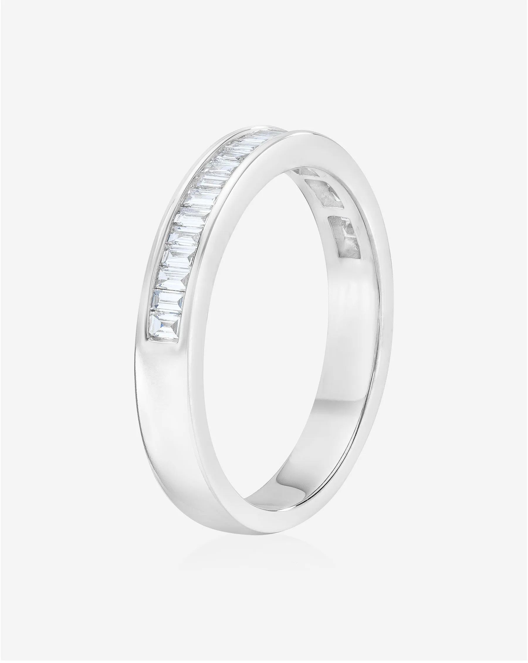 Baguette Diamond Channel Set Half Band