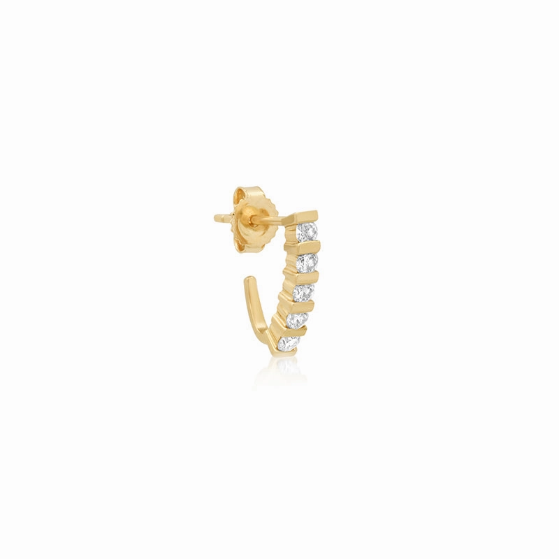 Bar and Diamond Edith Studs