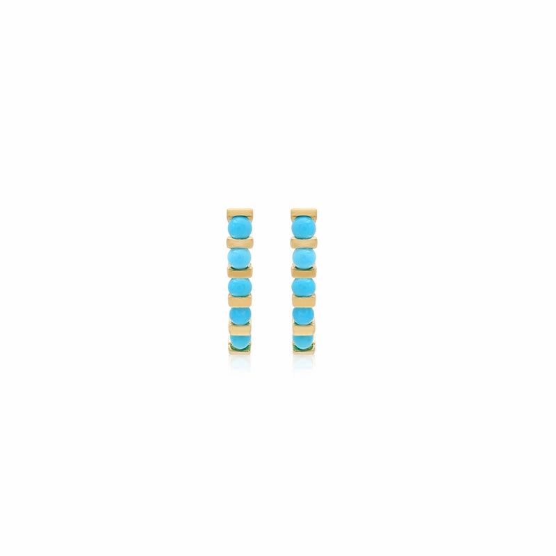 Bar and Turquoise Edith Studs