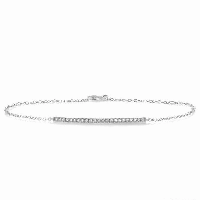 Bar Diamond Chain Bracelet