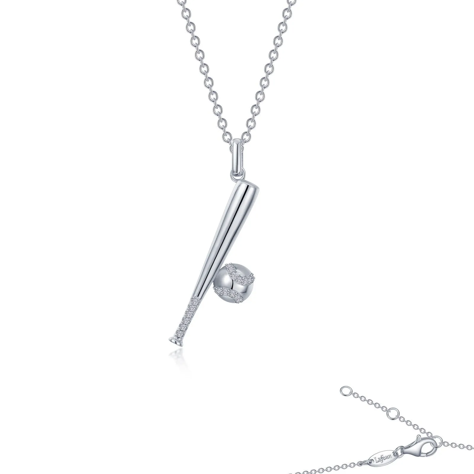 Baseball and Bat Necklace N2020CLP20