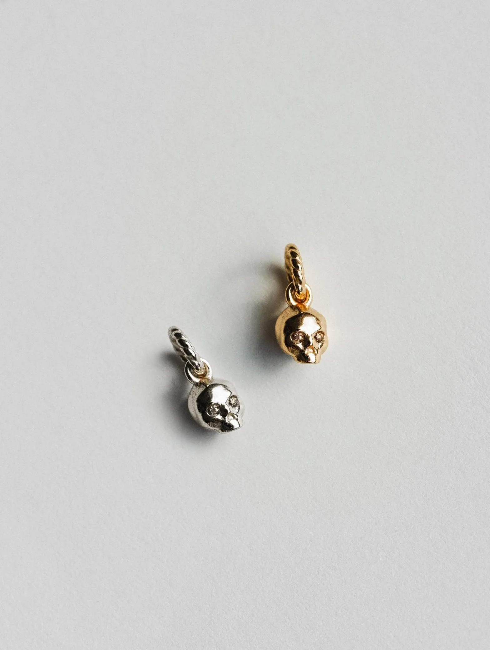 Bejeweled Skull Charm