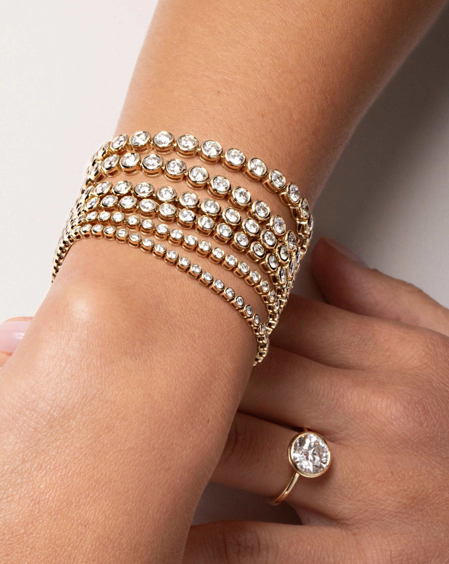 Bezel Classic Diamond Tennis Bracelet