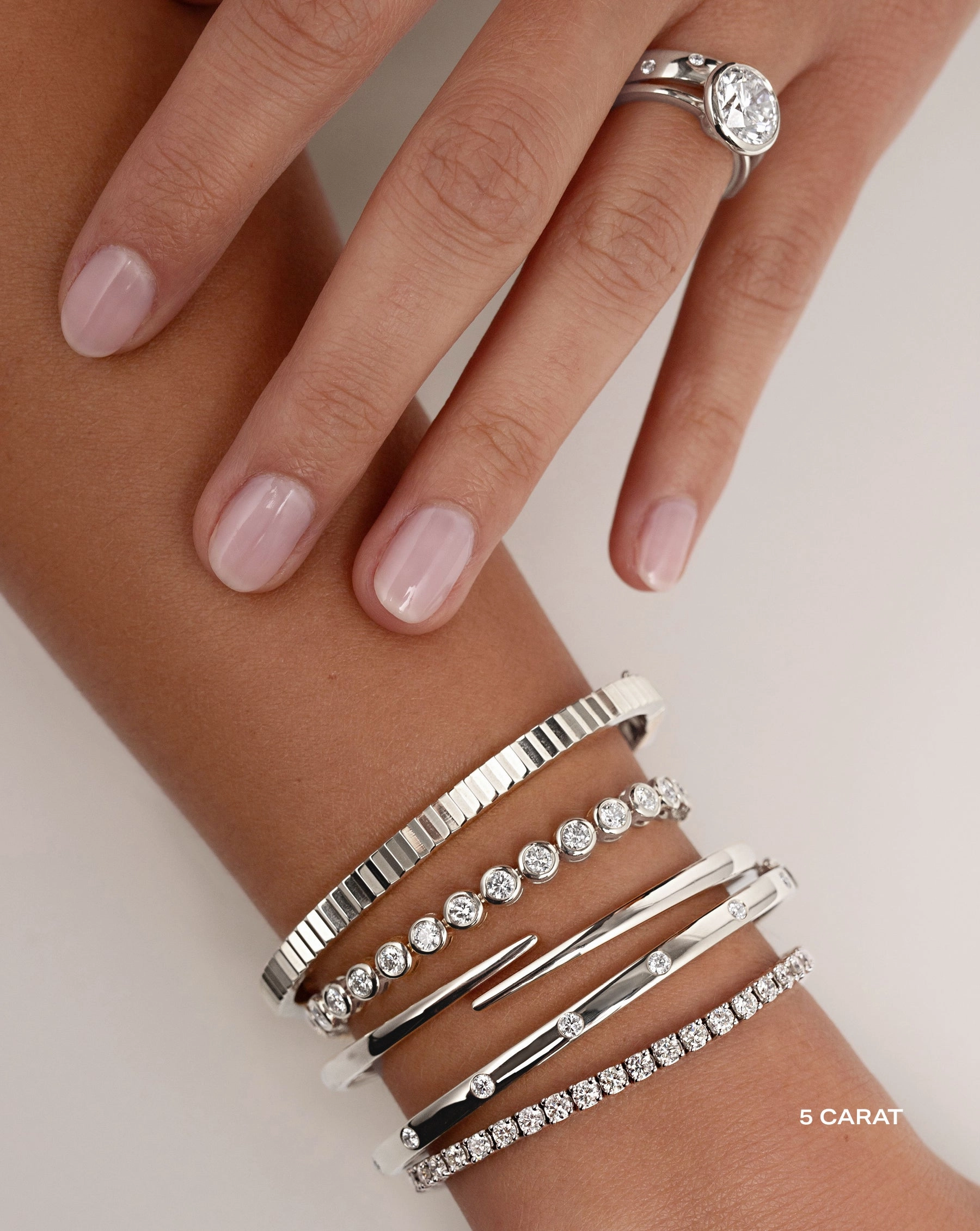 Bezel Classic Diamond Tennis Bracelet