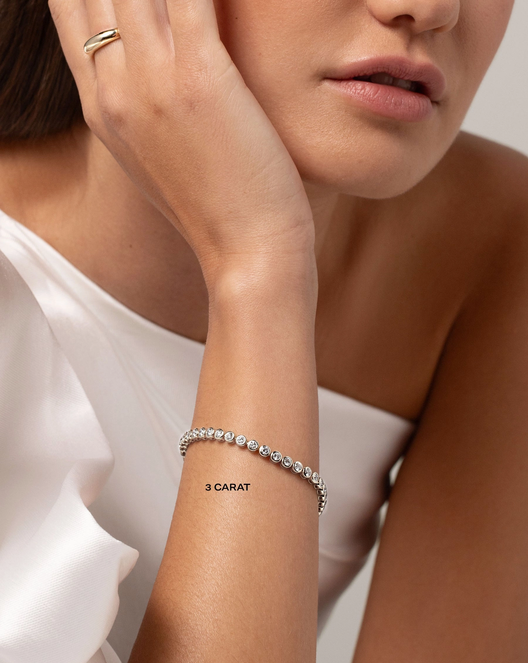 Bezel Classic Diamond Tennis Bracelet