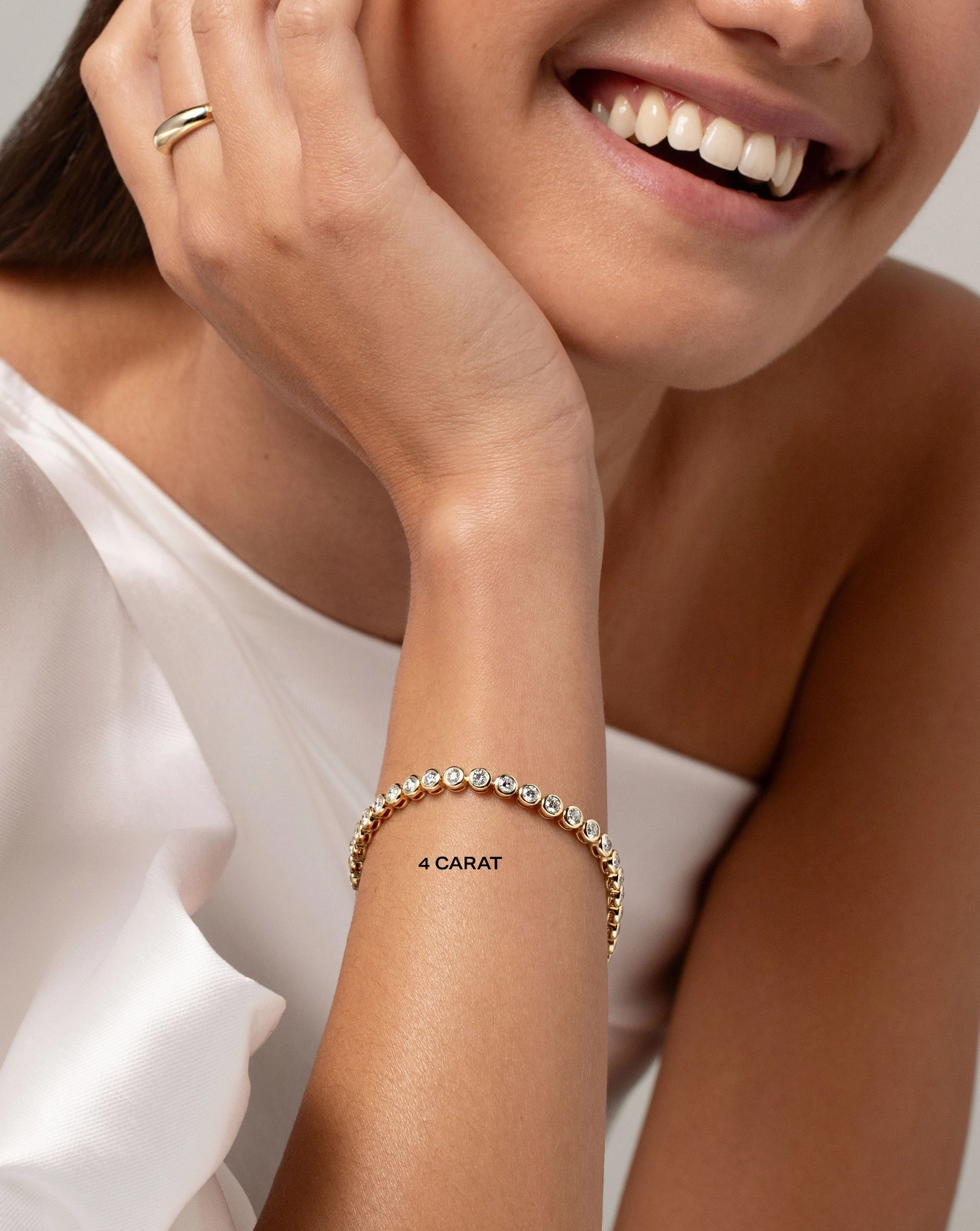 Bezel Classic Diamond Tennis Bracelet