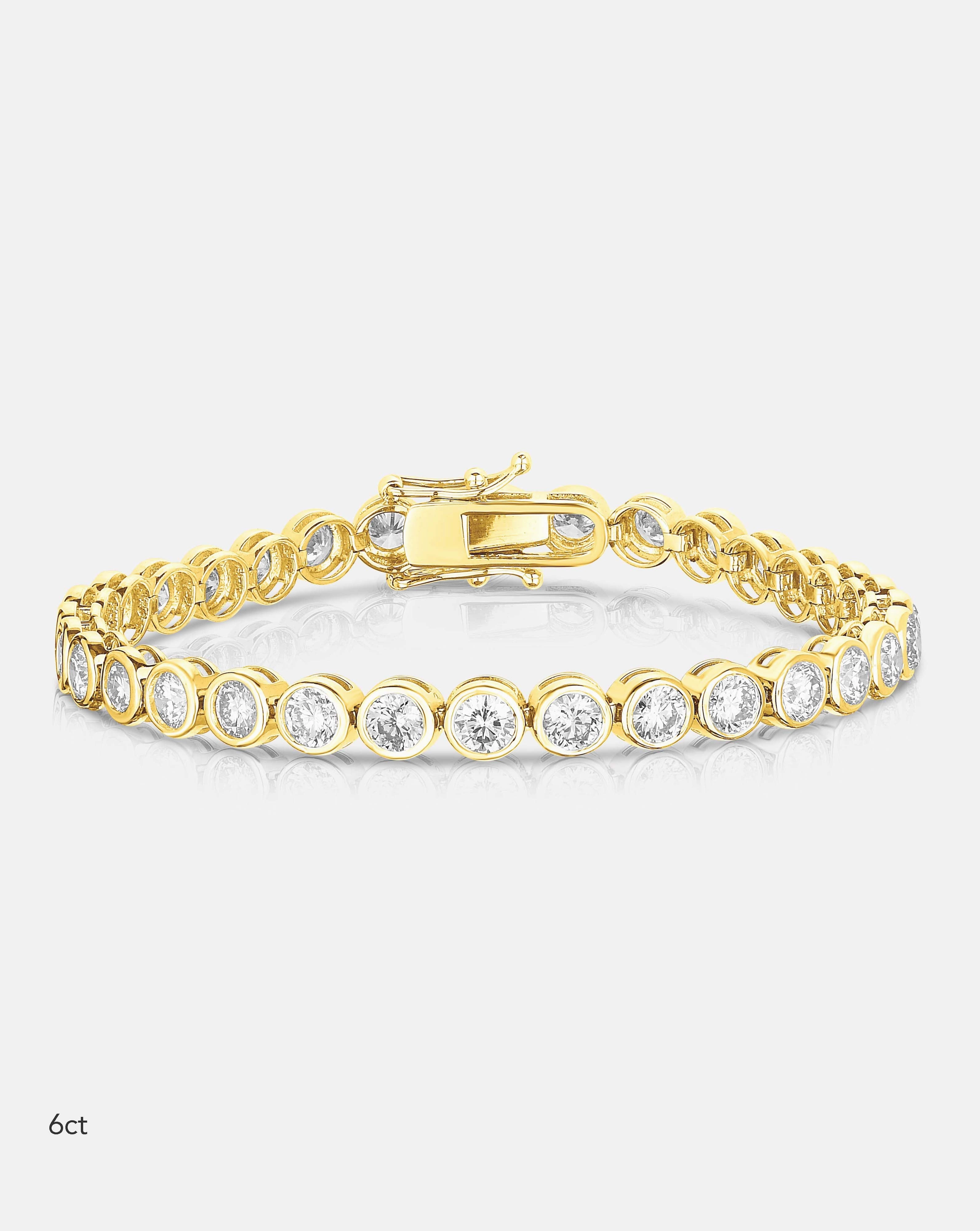 Bezel Classic Diamond Tennis Bracelet