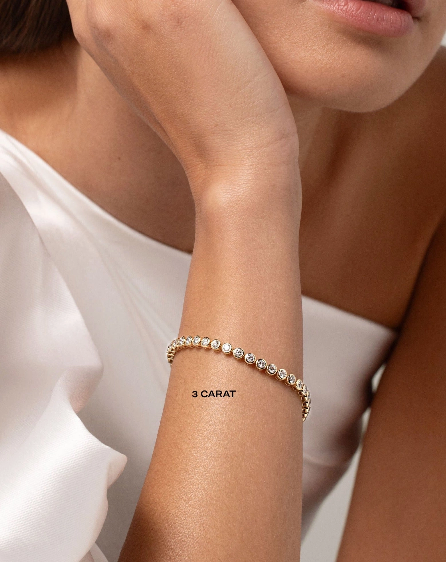 Bezel Classic Diamond Tennis Bracelet