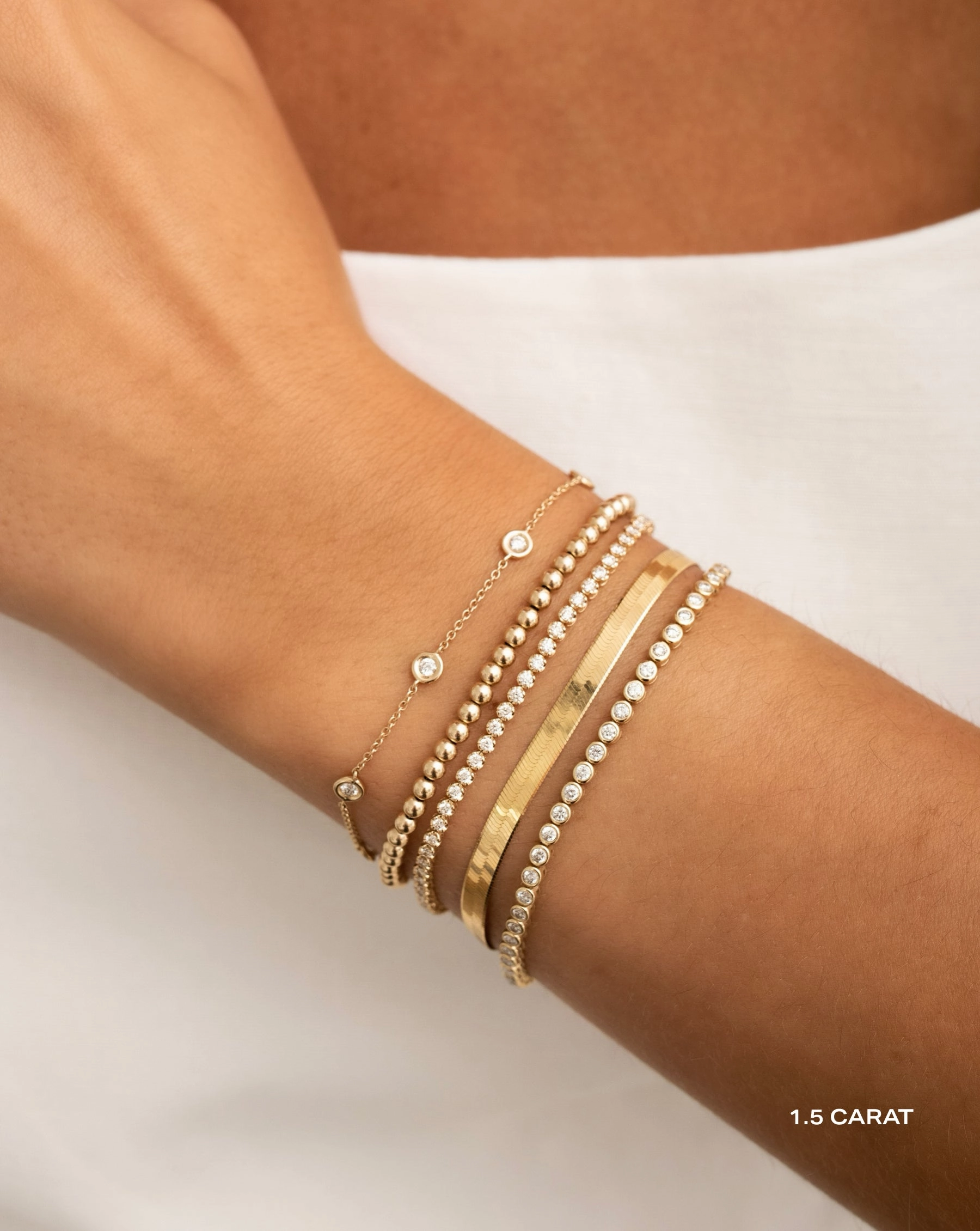 Bezel Classic Diamond Tennis Bracelet