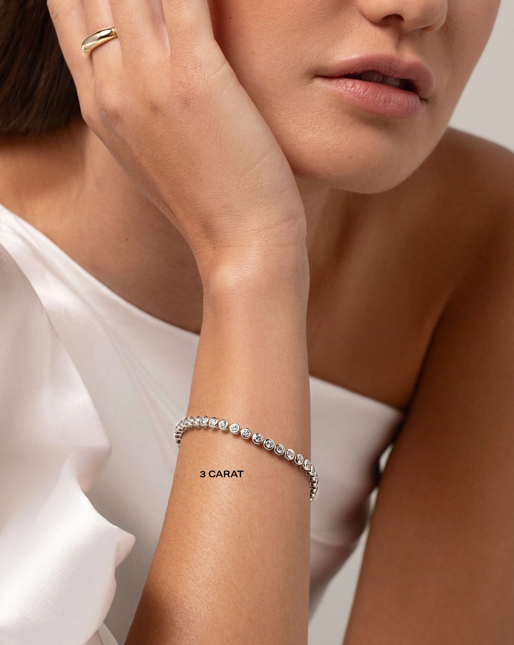 Bezel Classic Diamond Tennis Bracelet
