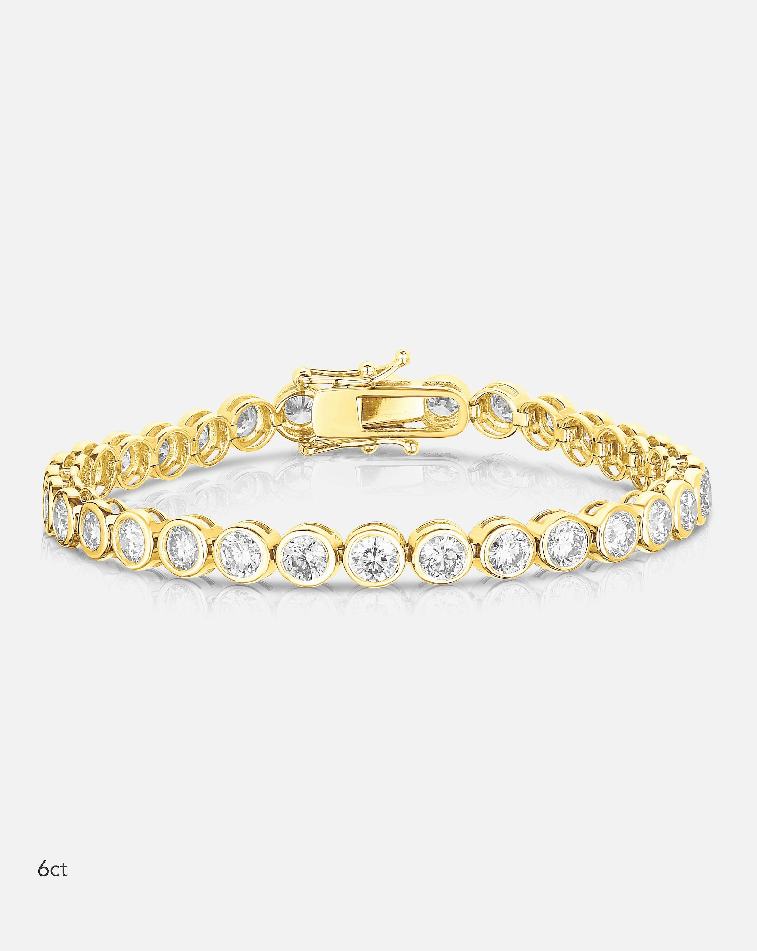Bezel Classic Diamond Tennis Bracelet