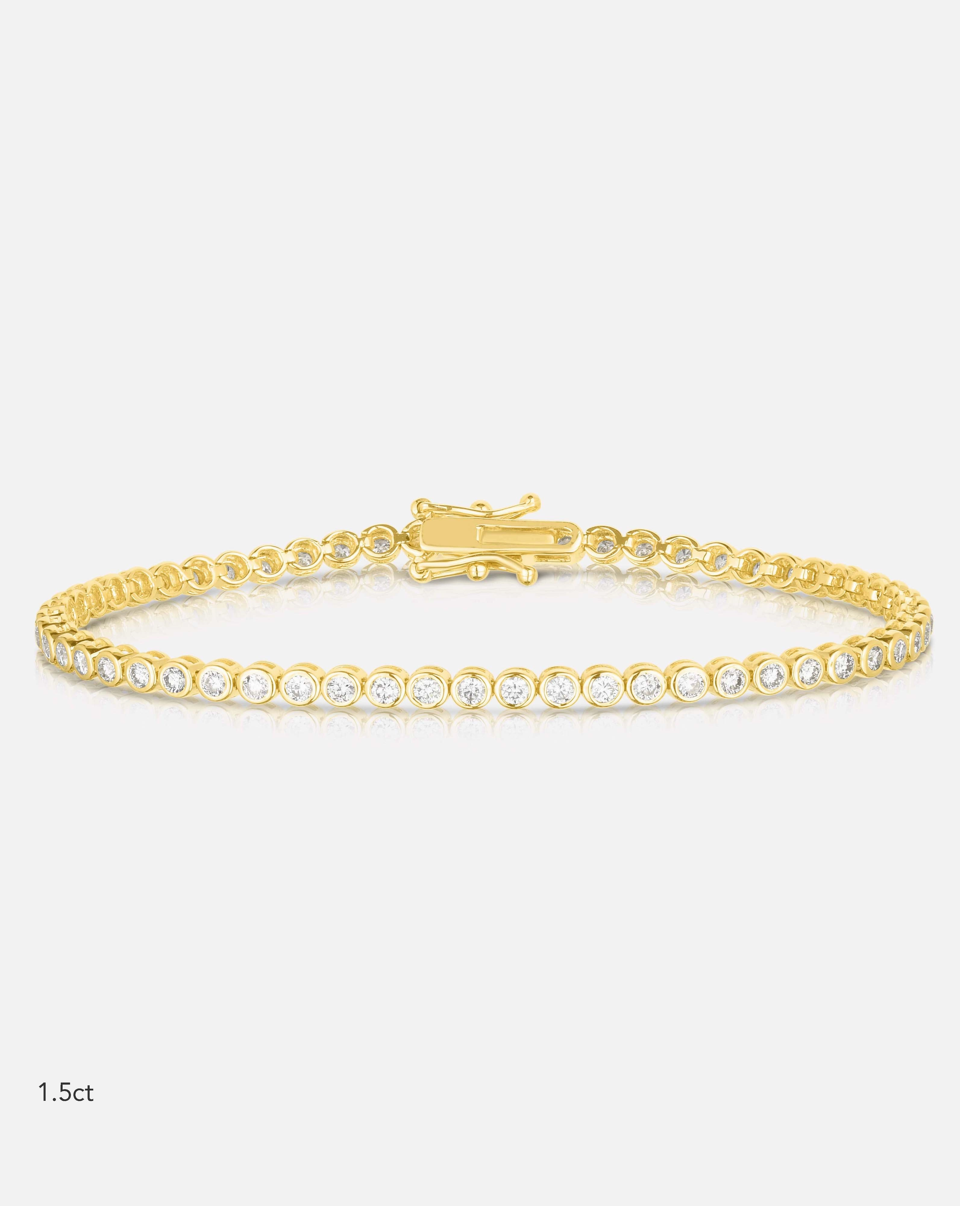 Bezel Classic Diamond Tennis Bracelet