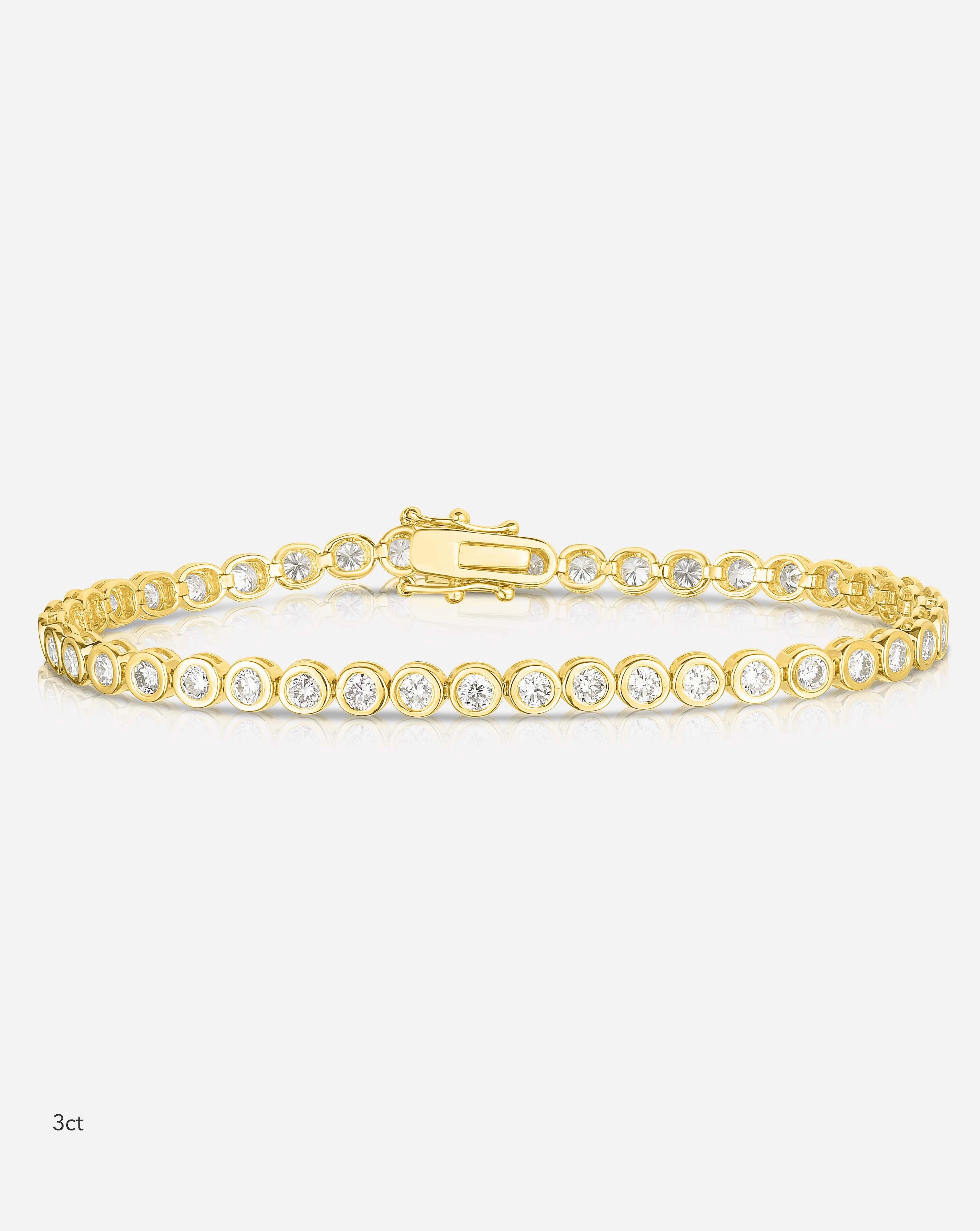 Bezel Classic Diamond Tennis Bracelet