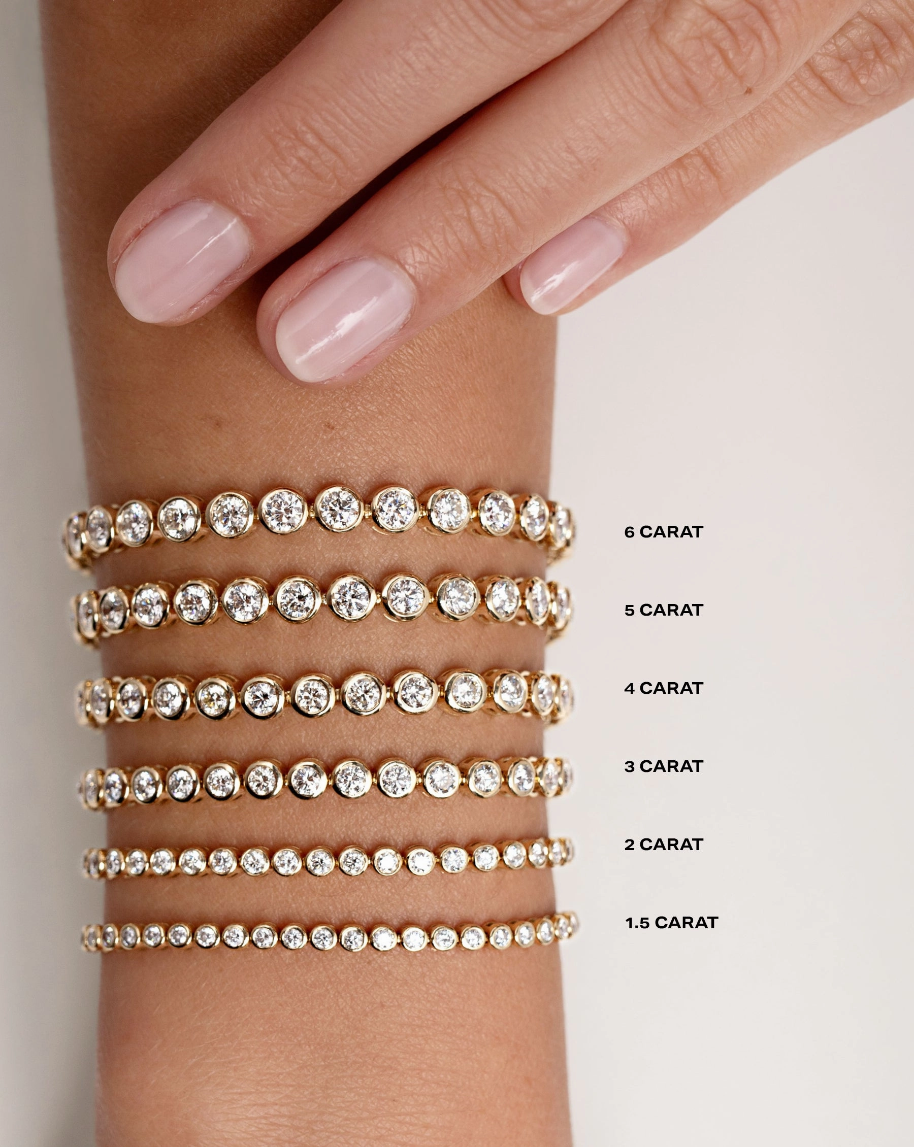 Bezel Classic Diamond Tennis Bracelet