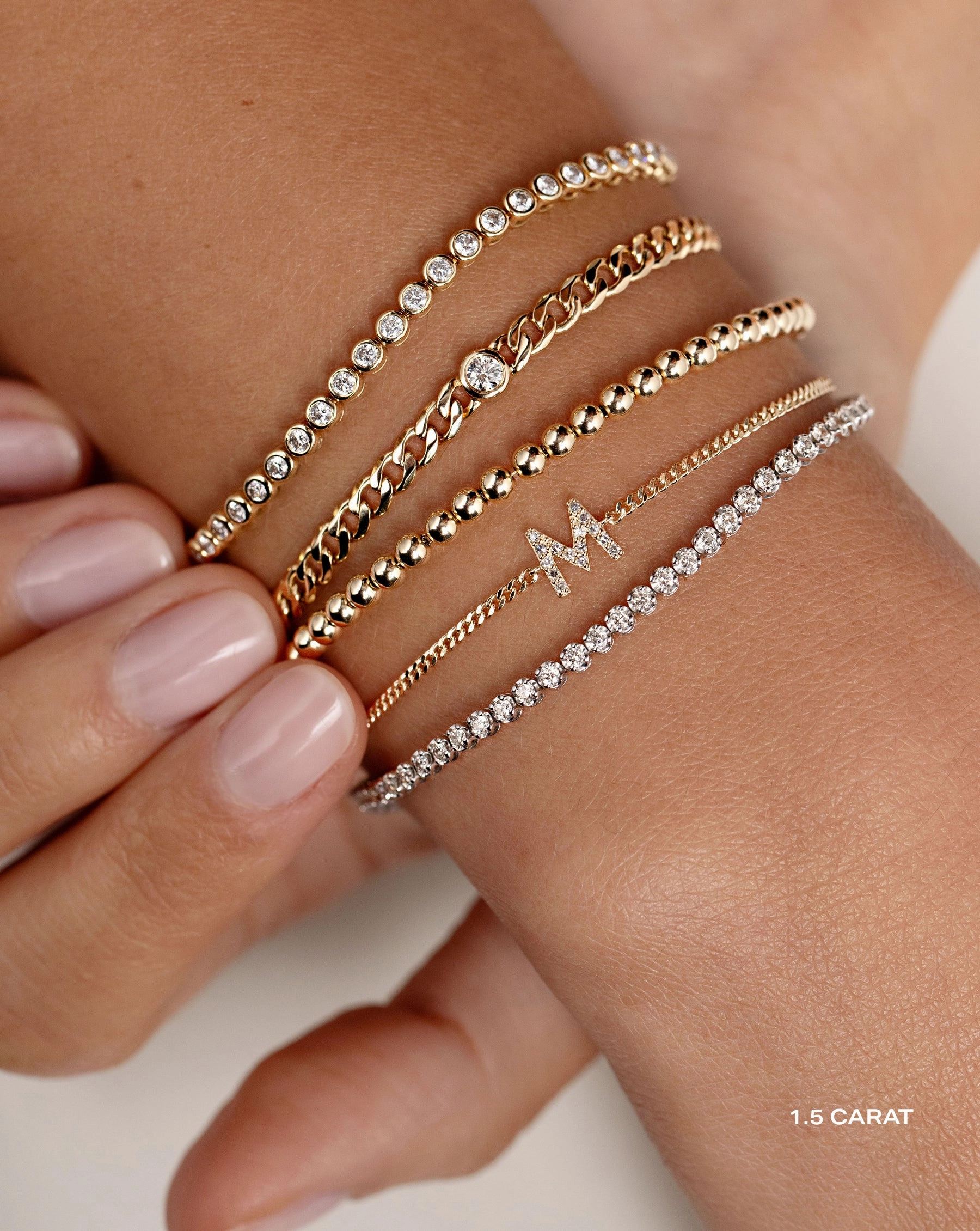 Bezel Classic Diamond Tennis Bracelet